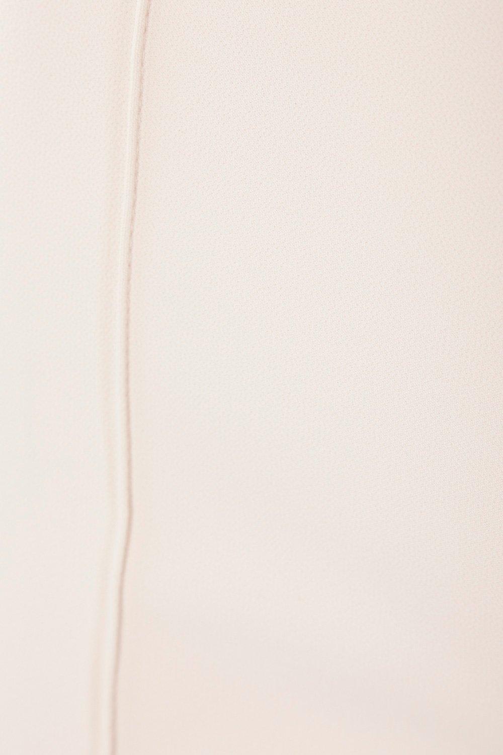Elisabetta Franchi Butter Flared Trouser With Logo In Cream