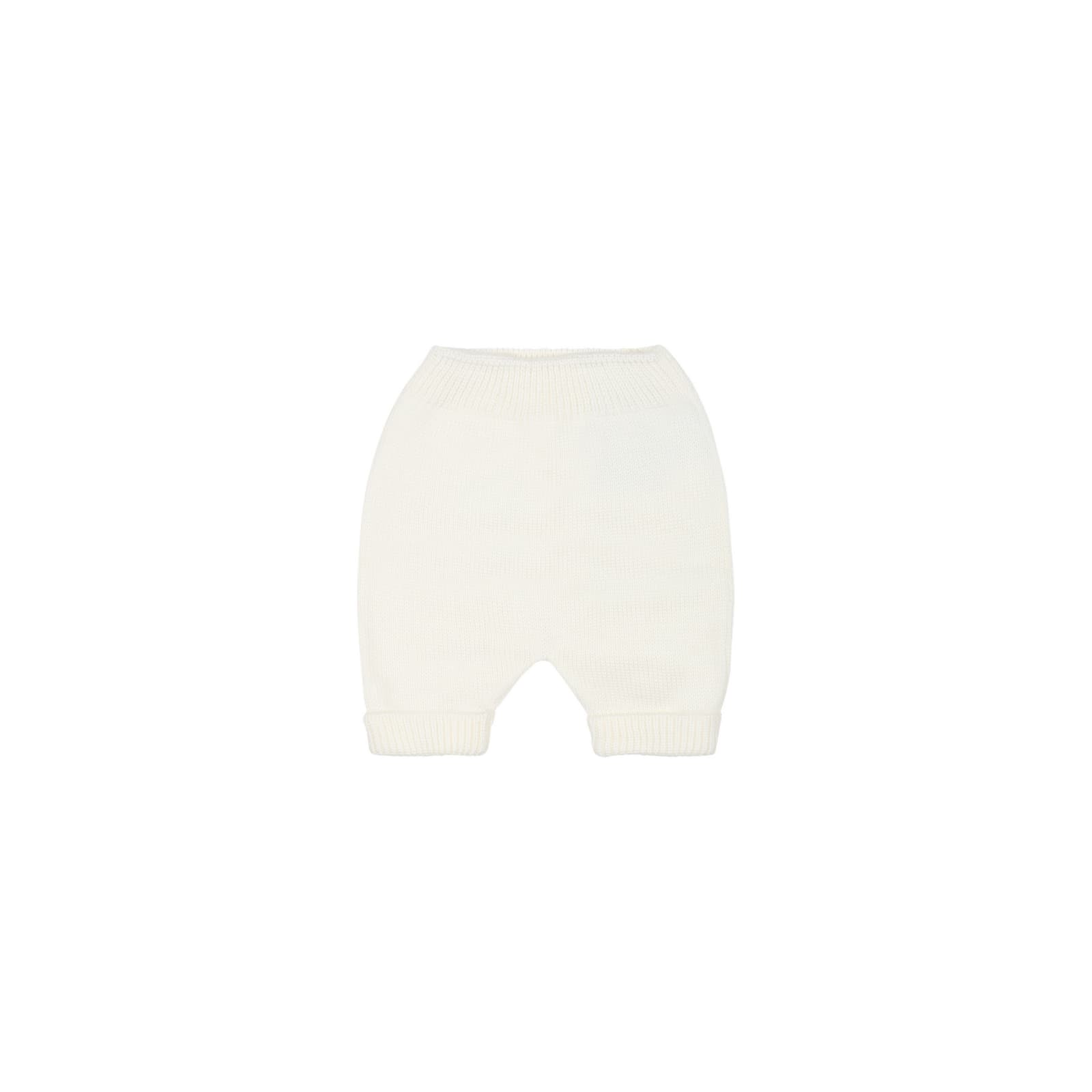 Shop Little Bear White Casual Trousers For Baby Boy