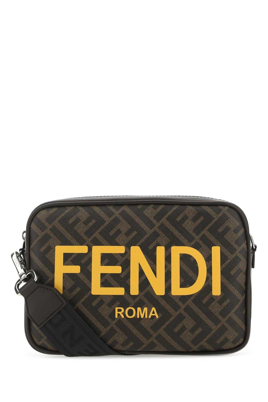 Fendi Ff Logo Print Shoulder Bag