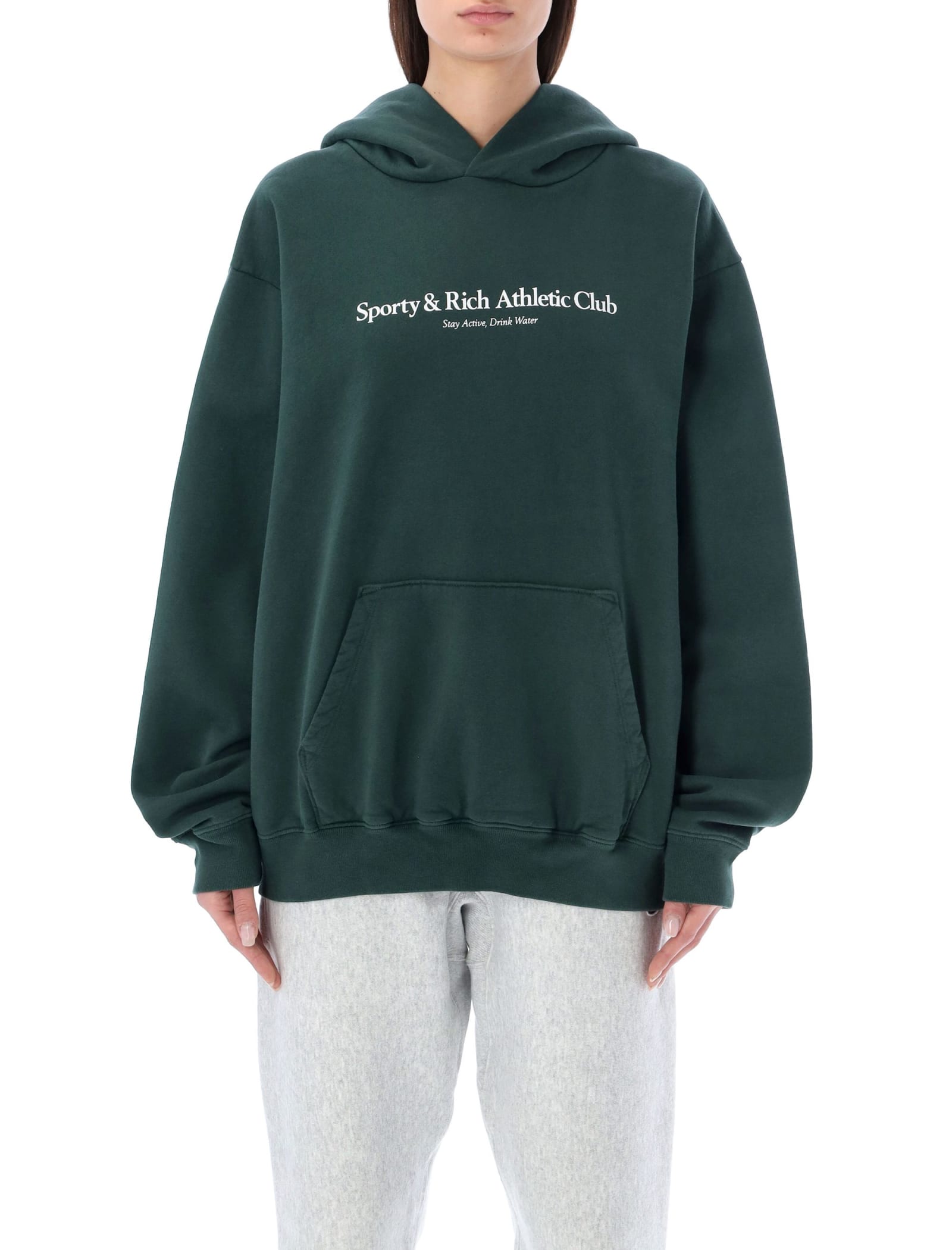Sporty & Rich Athletic Club Hoodie In Green | ModeSens