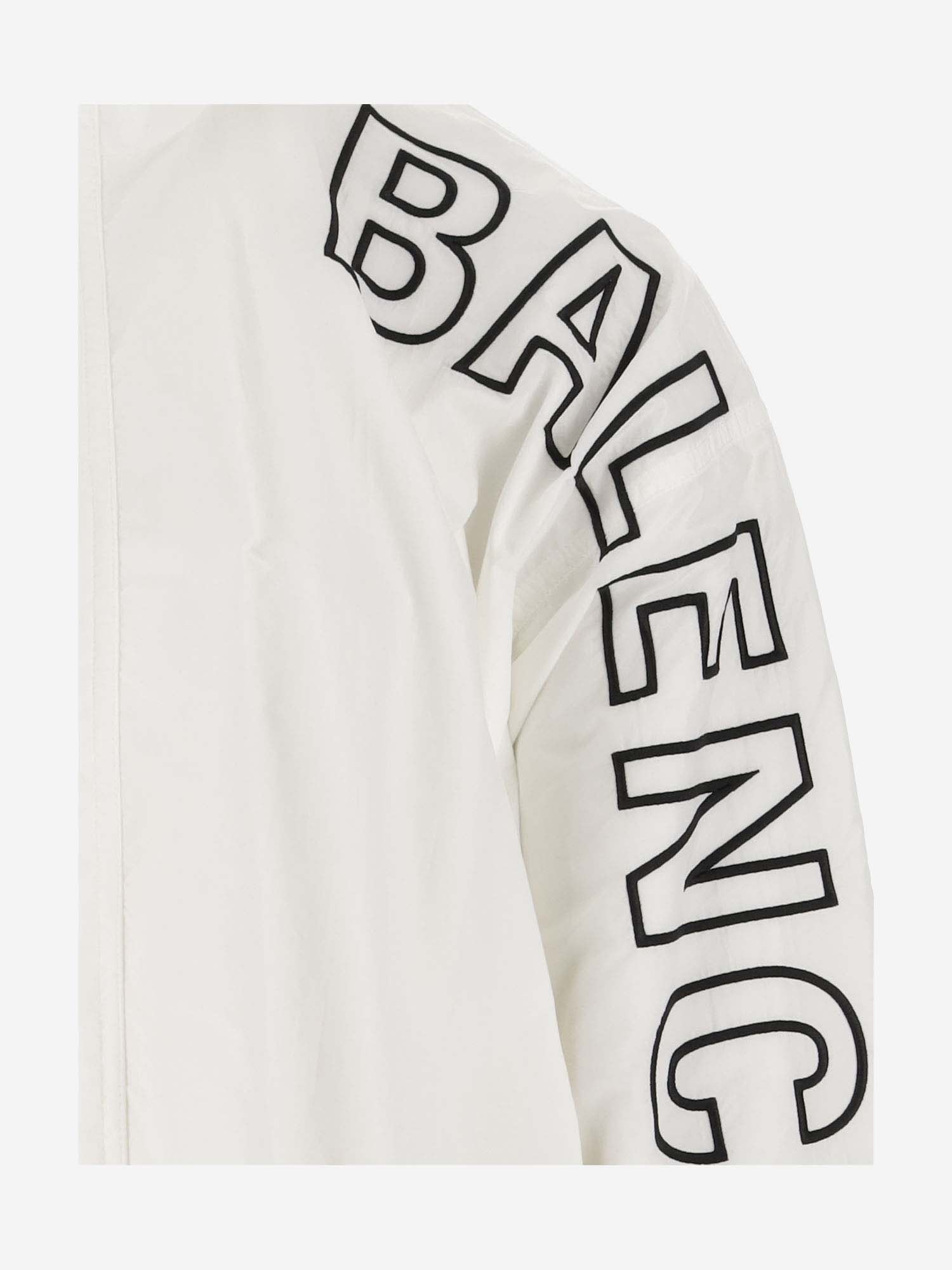 Shop Balenciaga Jacket With Logo In White