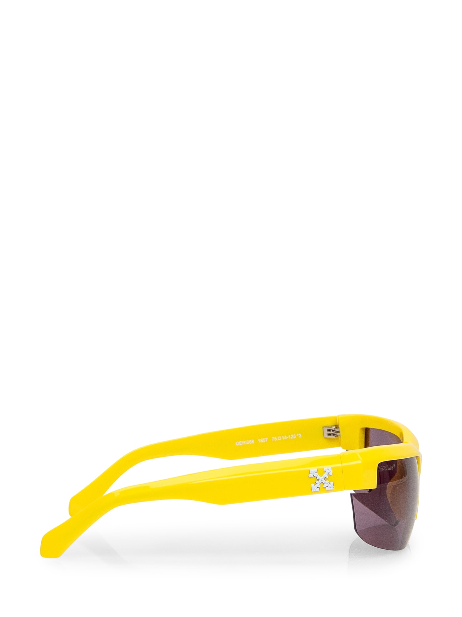 Off-white Toledo Arrows-motif Sunglasses In Yellow Dark Grey