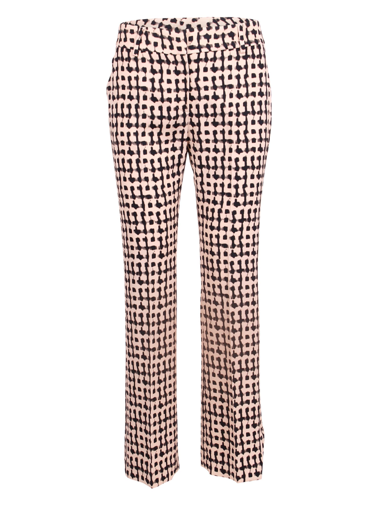 True Royal Viscose Trousers In Check