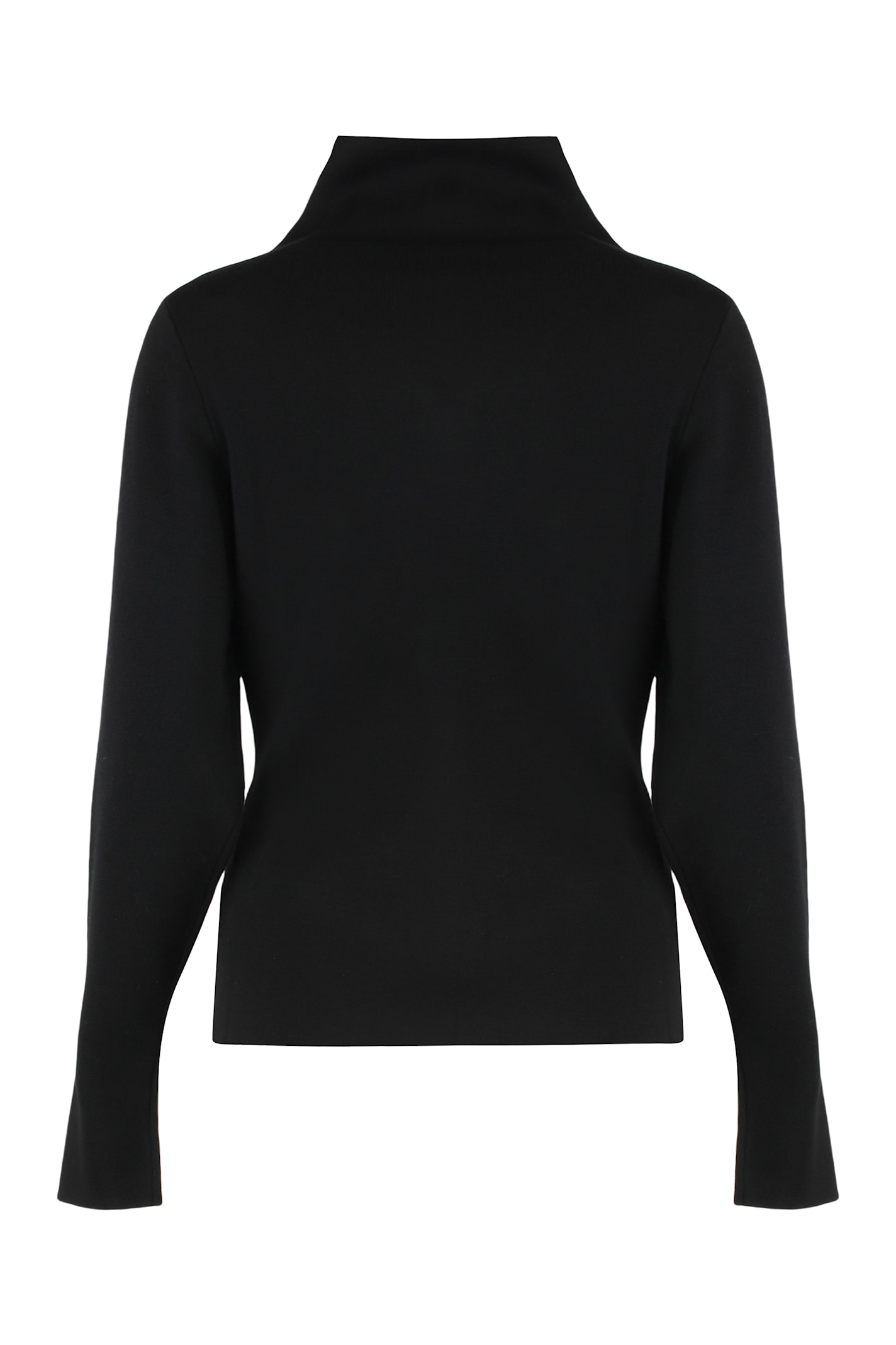 P.a.r.o.s.h Black Sweater With High Neck In Wool And Cashmere Woman In Black