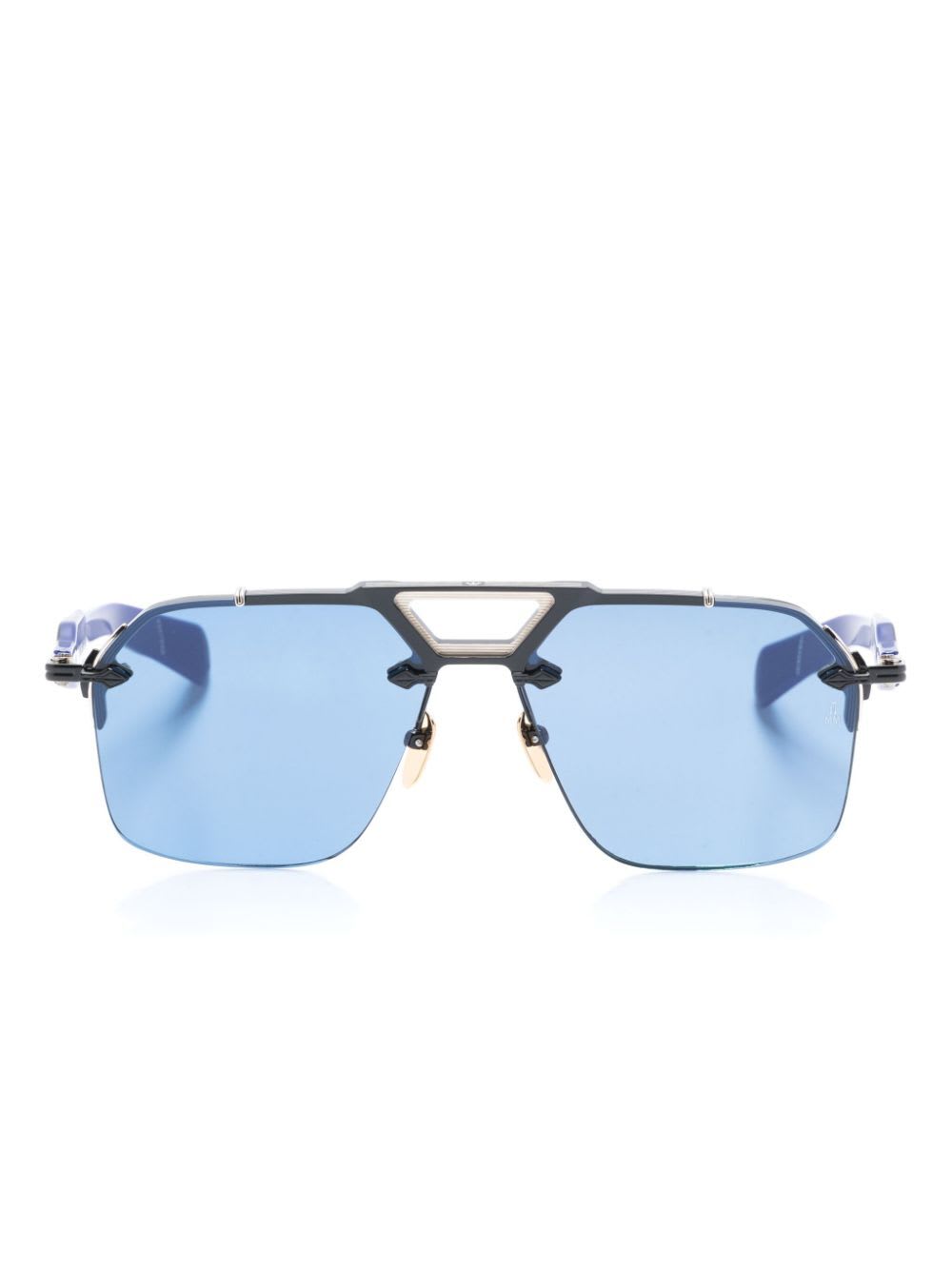 Shop Jacques Marie Mage Silverton Sunglasses In L Orca