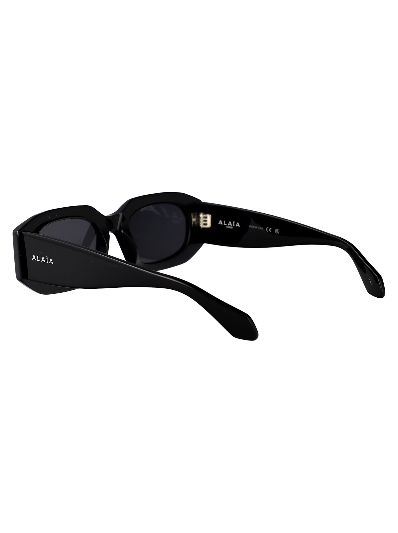 Alaïa Alaia Black Recycled Acetate Sunglasses In Black