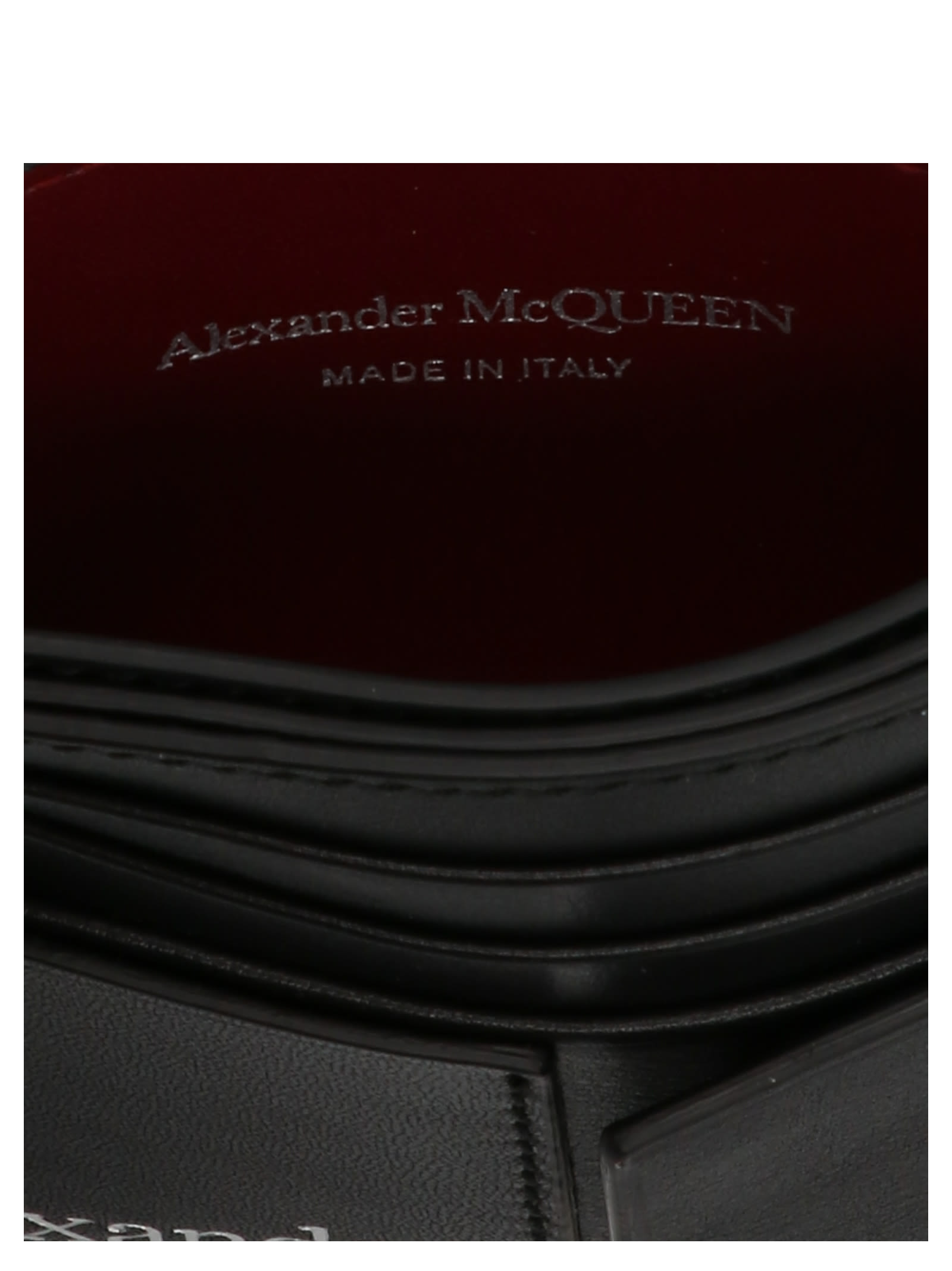 Shop Alexander Mcqueen Logo Card Holder In Black