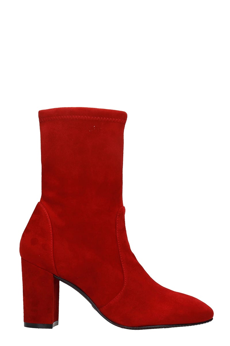 stuart weitzman red boots