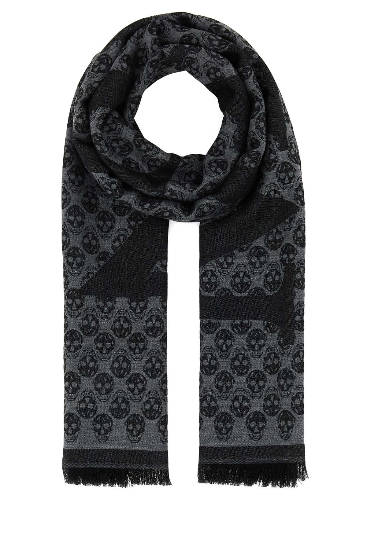 Embroidered Wool Foulard - Alexander McQueen - Modalova