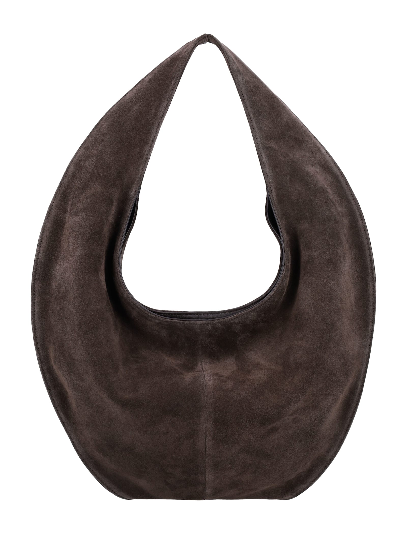 Maeden Market Tote Suede Leather Cocoa In Brown