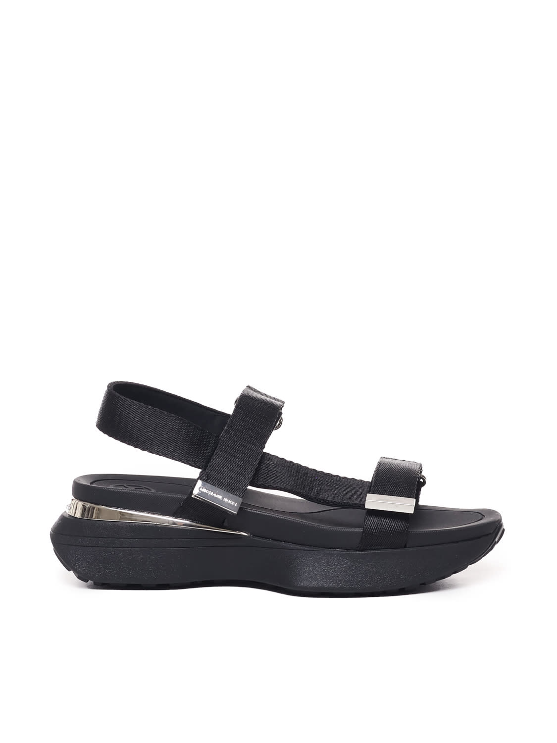 Ari Chunky Sandals In Fabric And Rubber
