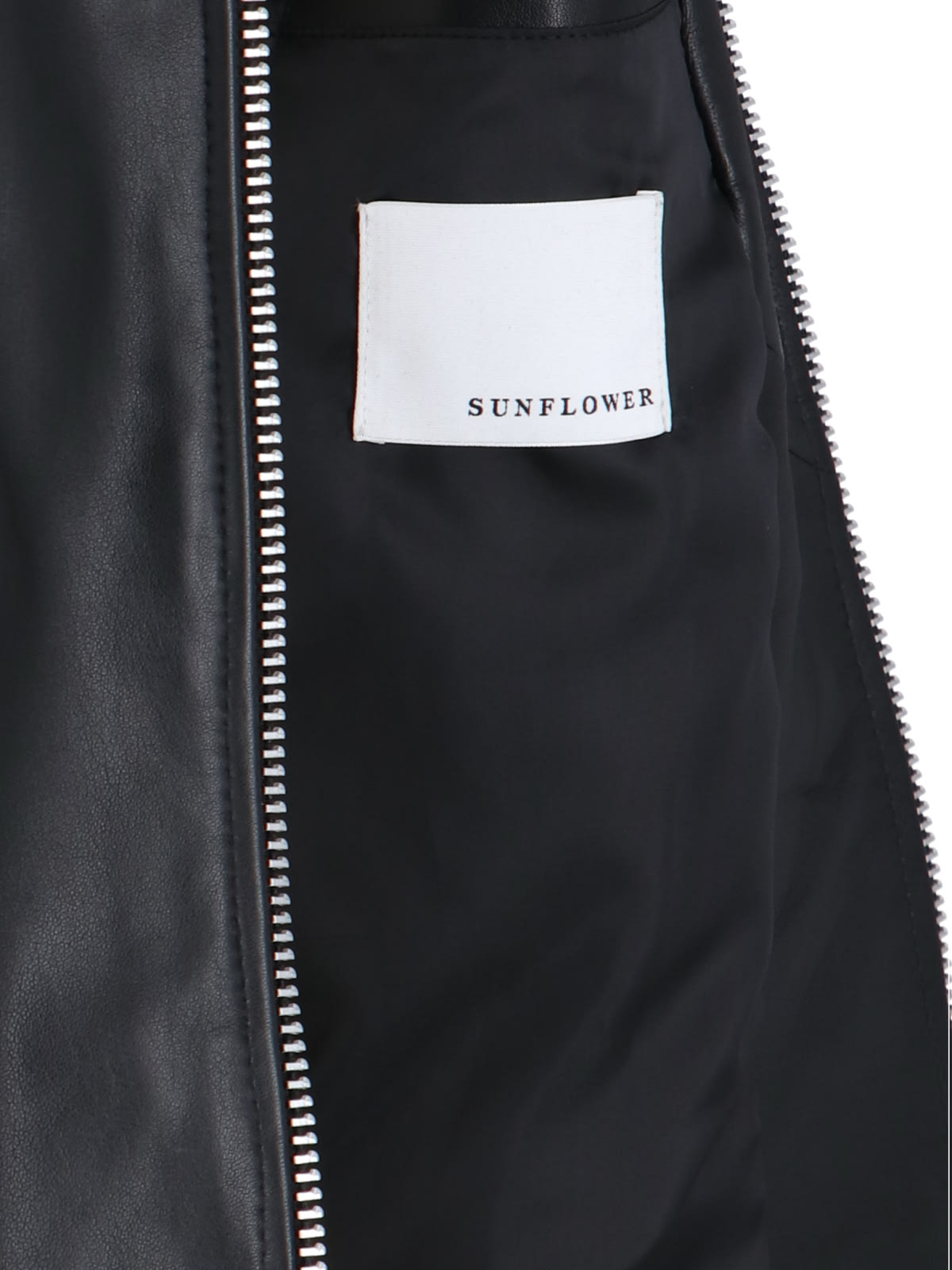 Shop Sunflower Leather Jacket In Black
