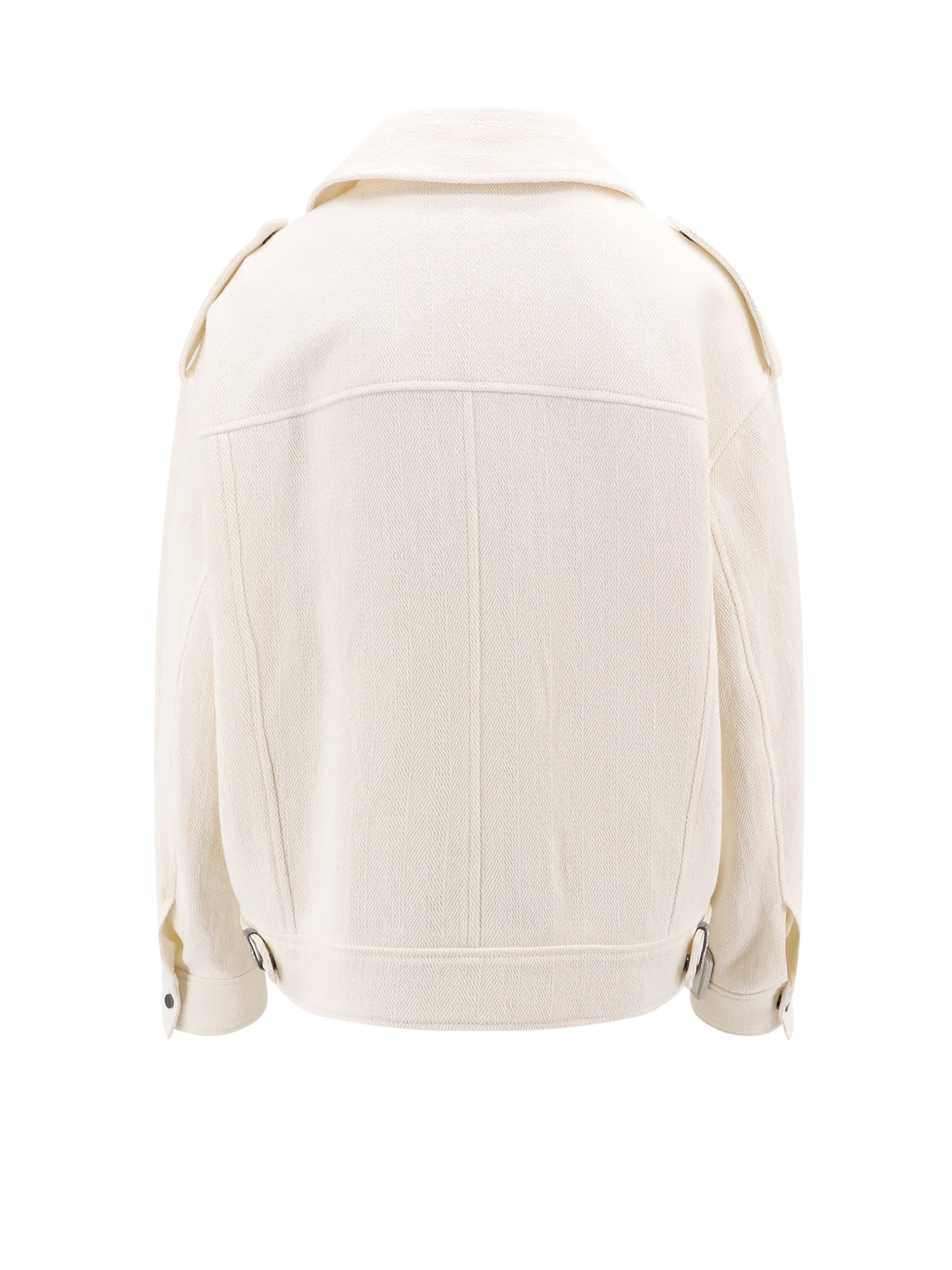 Shop Brunello Cucinelli Jacket In White
