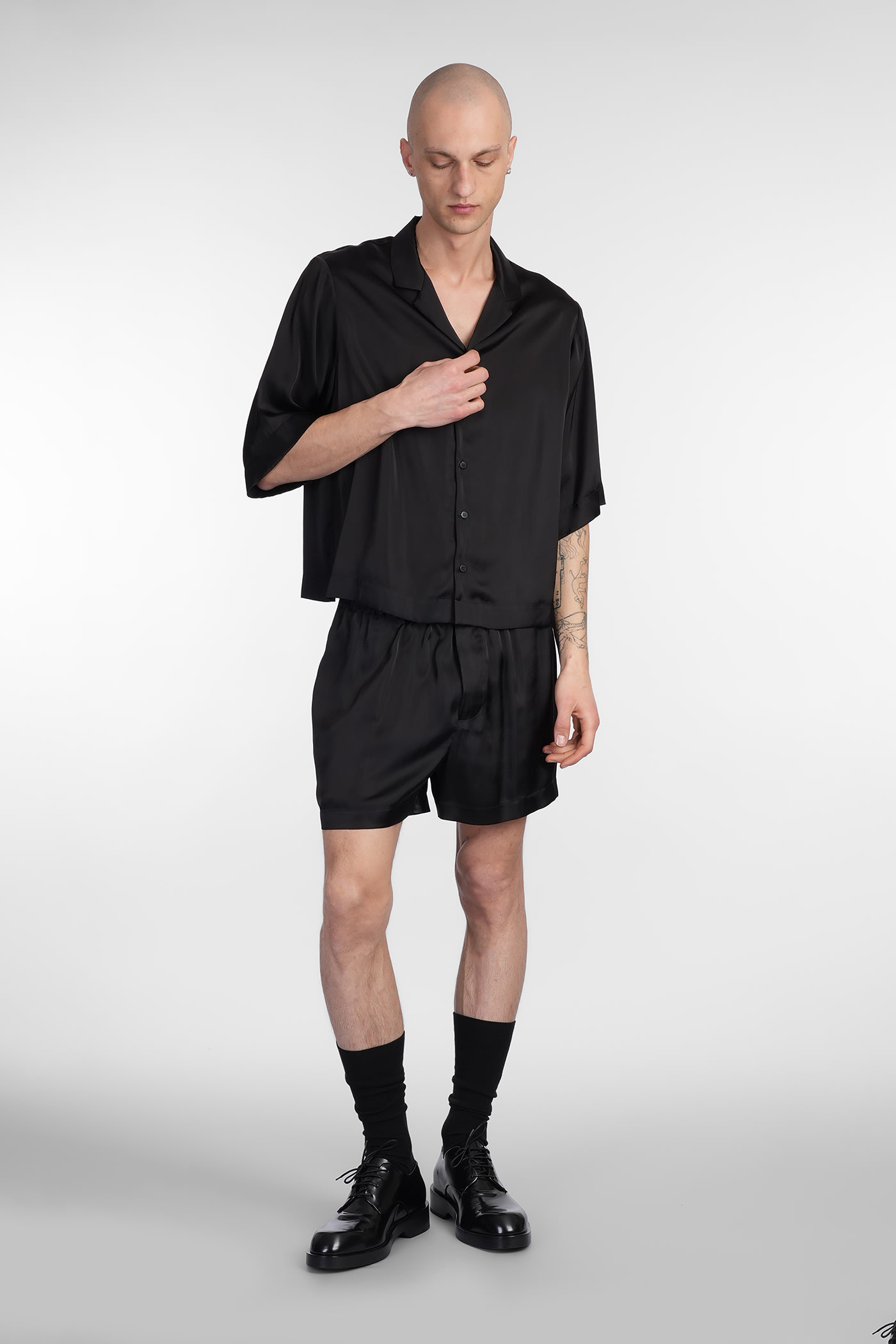 Sapio N 42 Shorts In Black Triacetate In Black