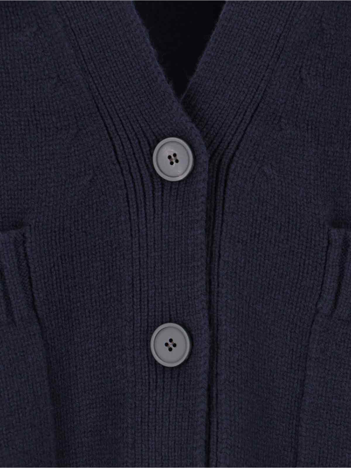 Shop Studio Nicholson Sen 5gg Knit Cardigan In Blue