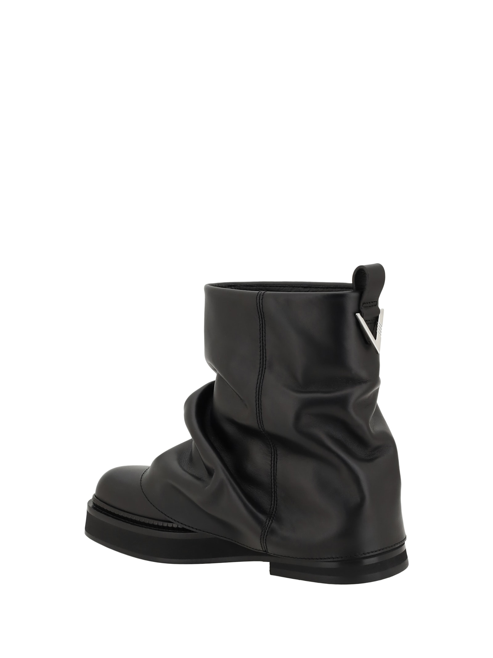 Attico Mini Robin Ankle Boots In Black