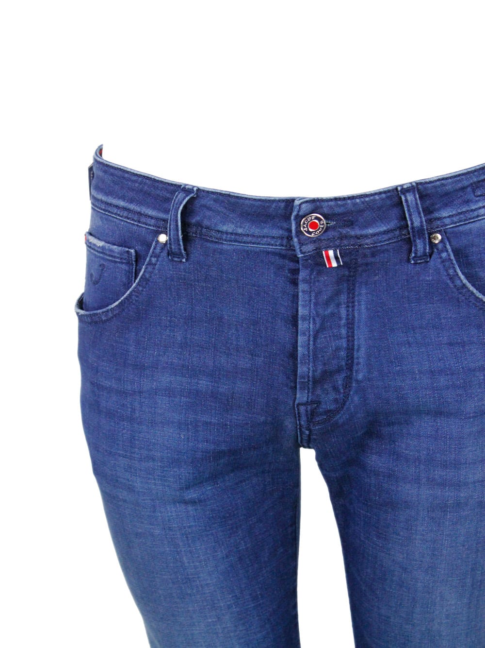 Jacob Cohen Nick Slim J622 Luxury Edition Denim Trousers In Soft Stretch Denim With 5 Pockets With Closure Butto In Denim