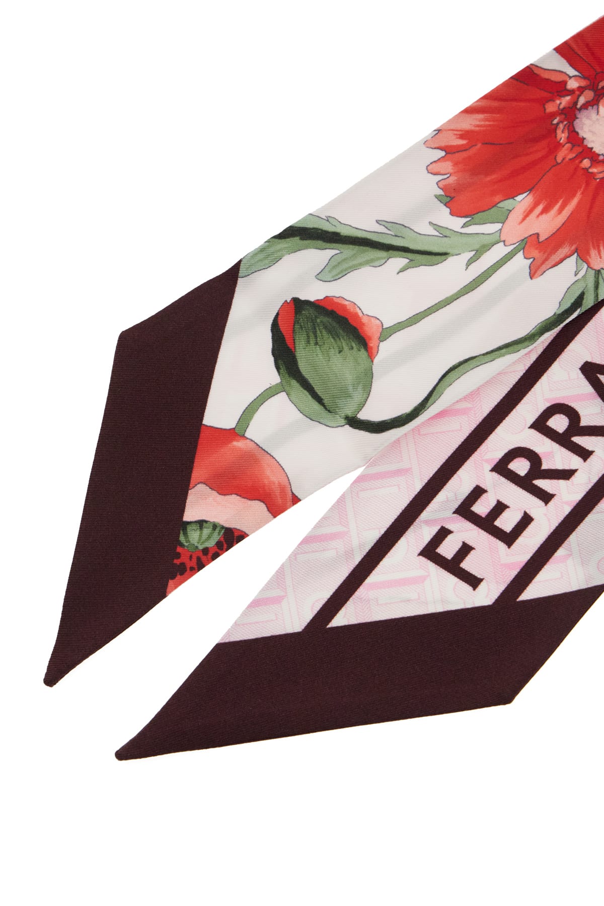 Ferragamo Floral Print Rectangular Scarf In Multicolour