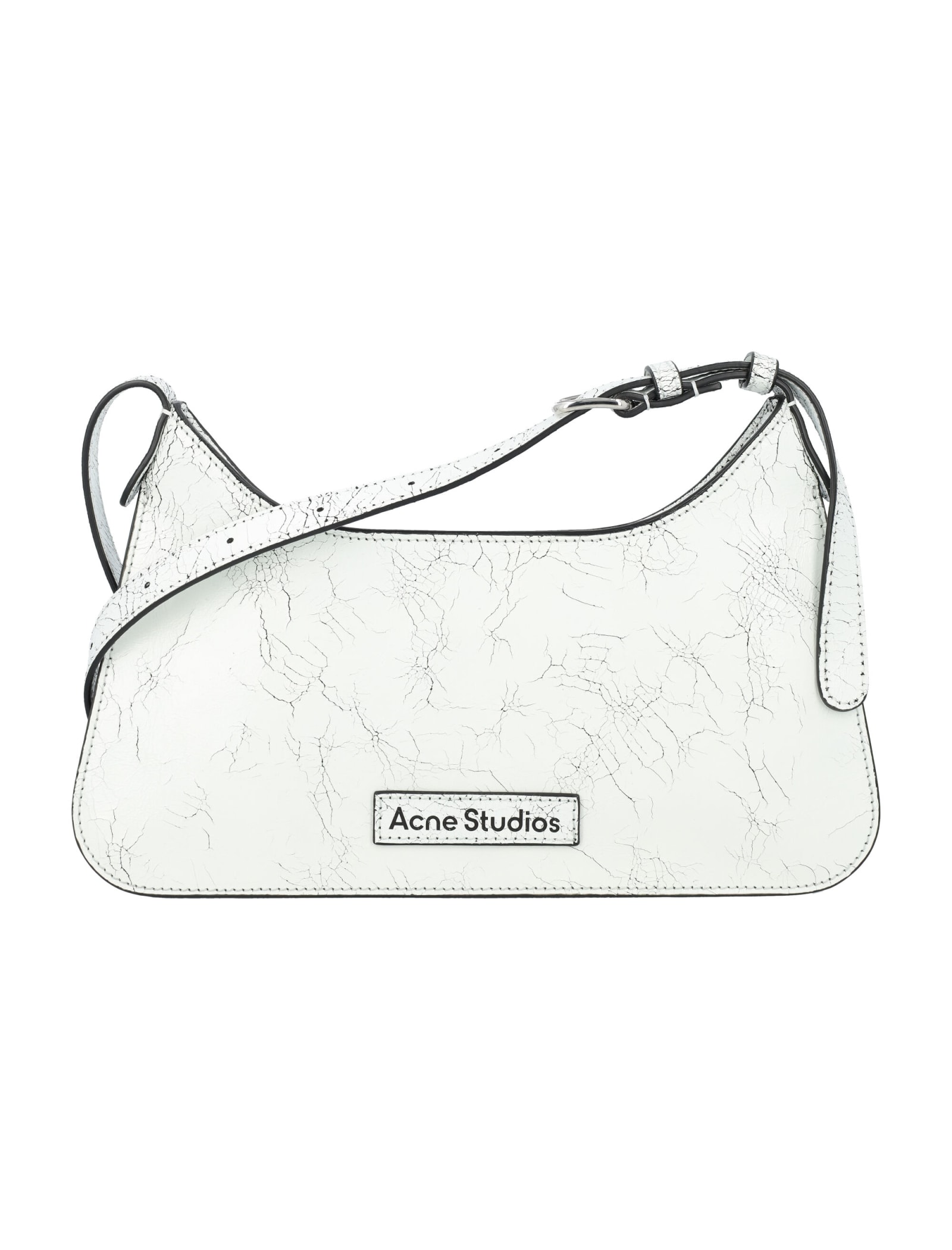 Shop Acne Studios Platt Mini Shoulder Bag In White