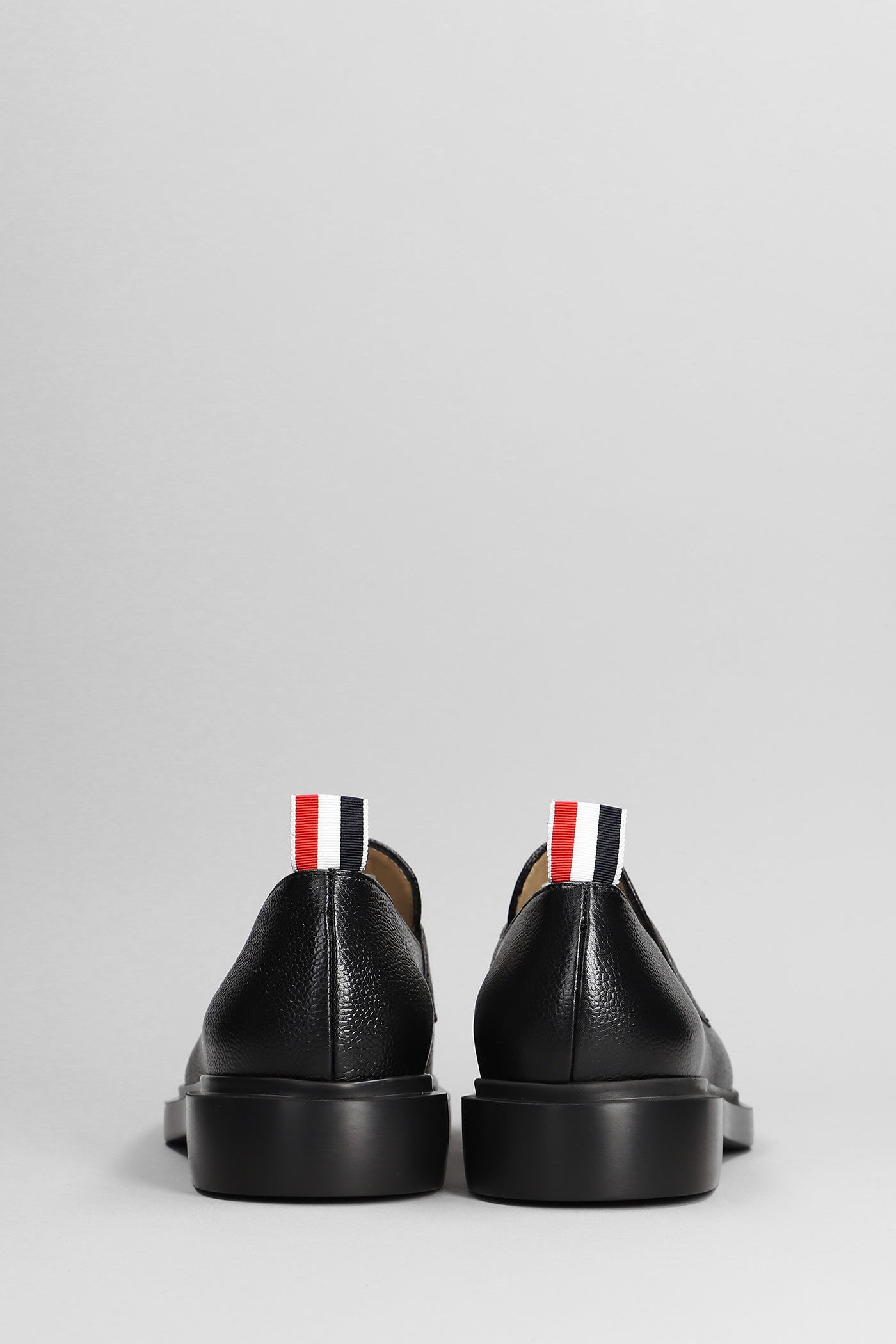 Shop Thom Browne Loafers In Black Leather