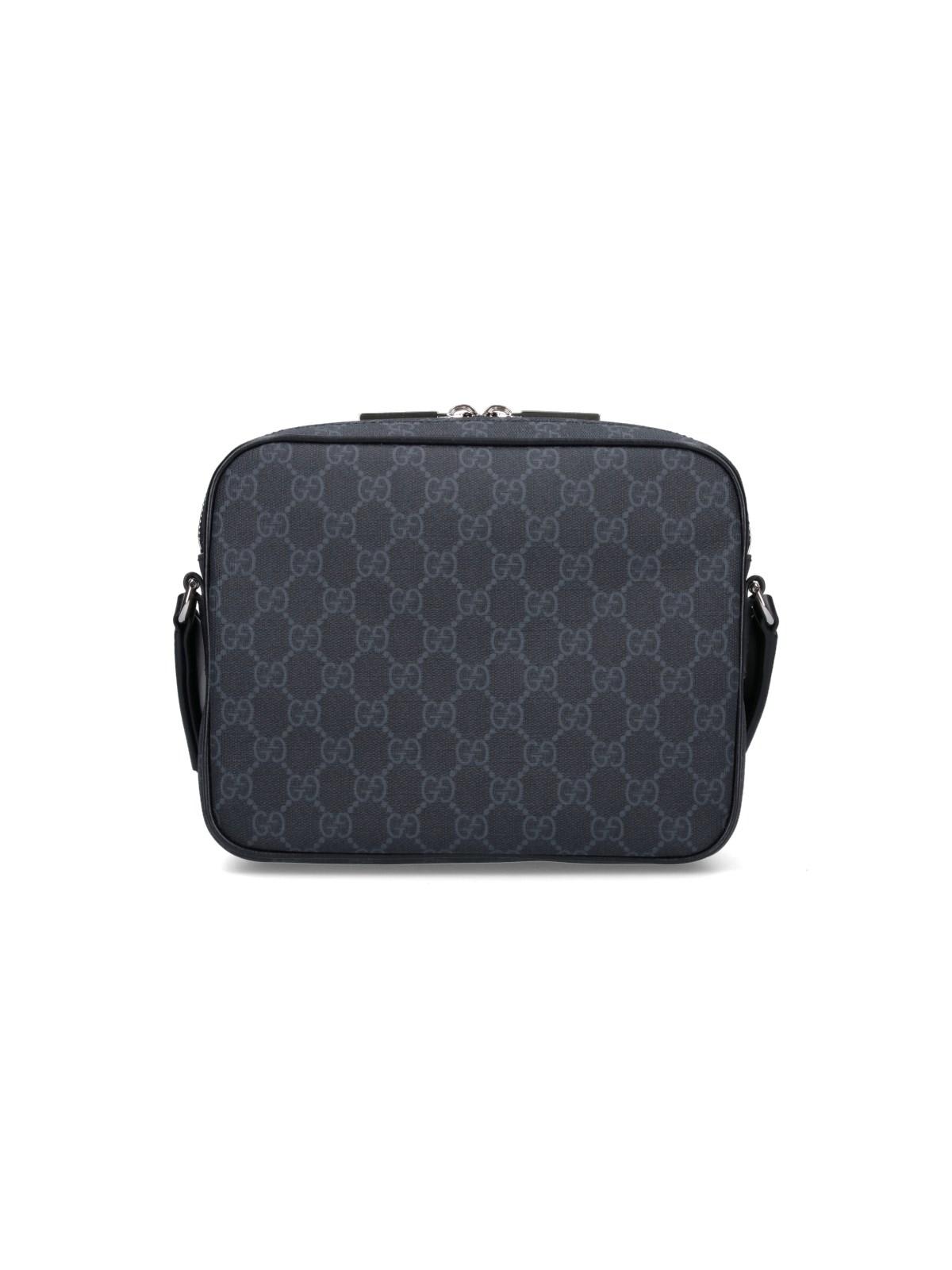 Shop Gucci Small Crossbody Bag Gg In Black