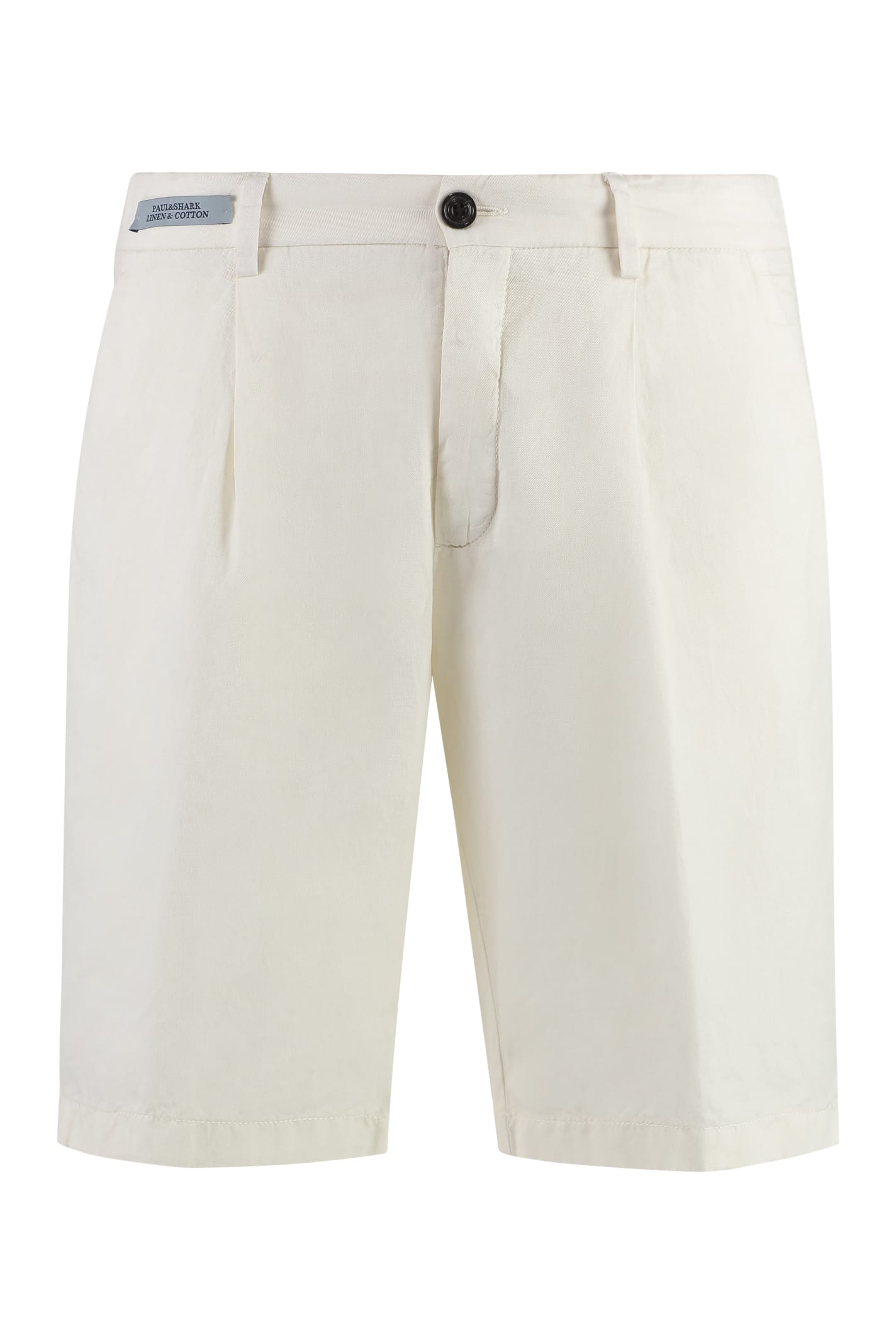 Paul&amp;shark Cotton And Linen Bermuda-shorts In Beige