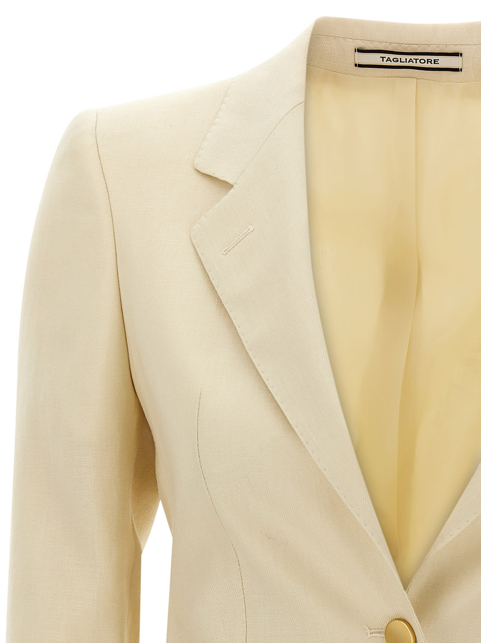 Tagliatore Beige Parigi Blazer In Beige