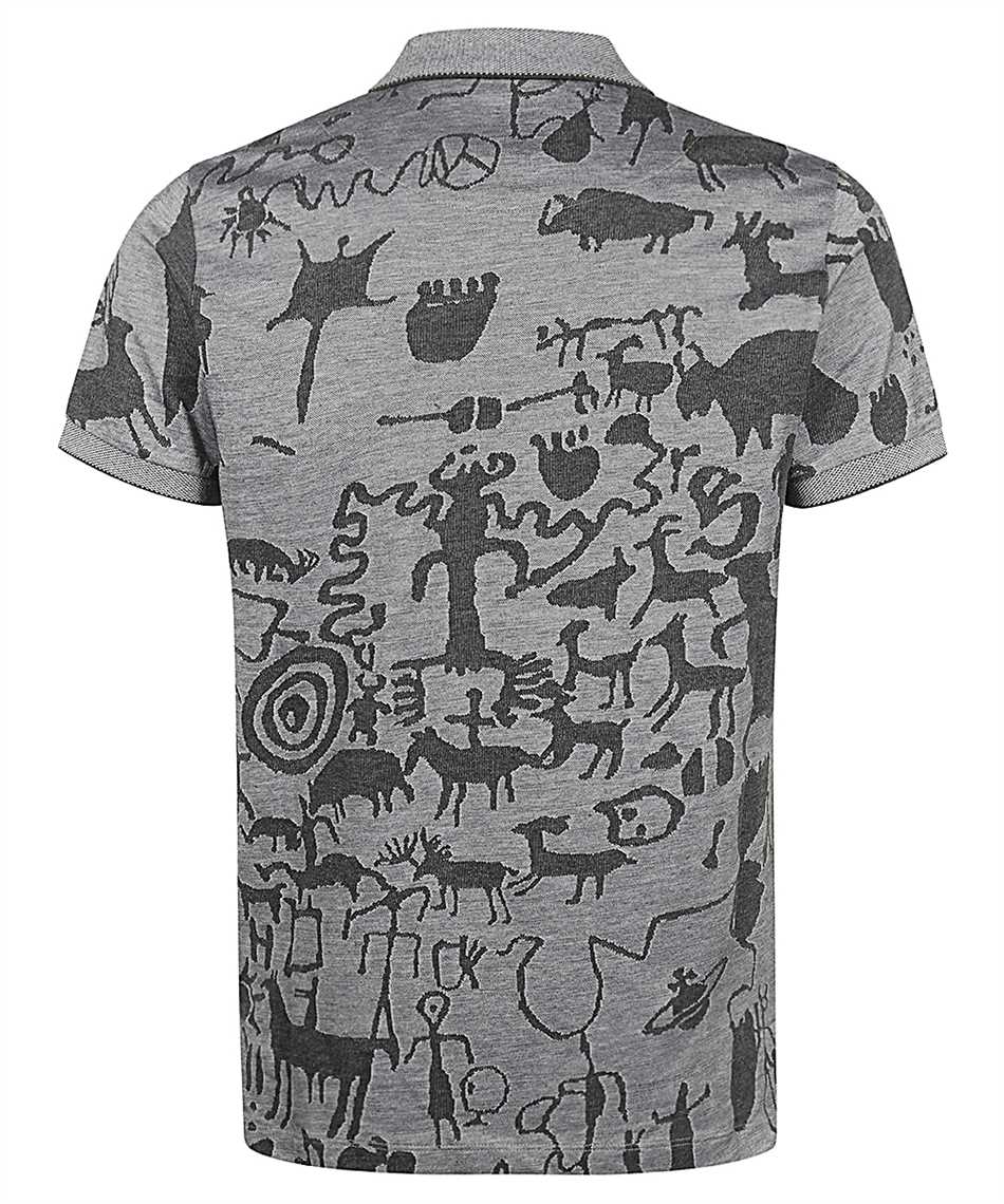 Vivienne Westwood Graphic-print Polo Shirt In Gray