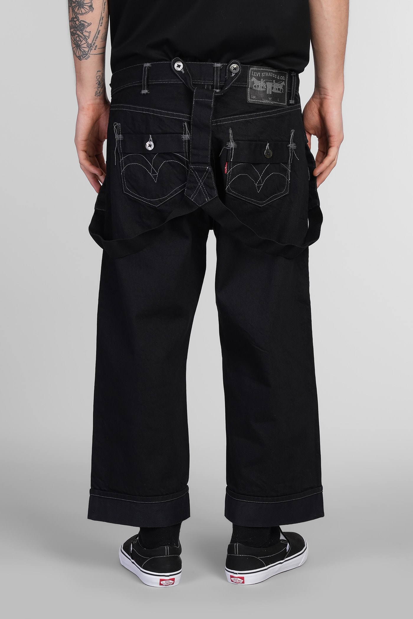 Junya Watanabe Jeans In Black Cotton In Black