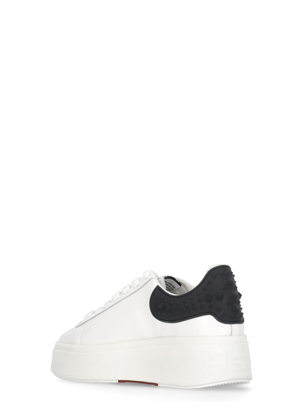 Ash Low Top Leather Platform Sneakers In White