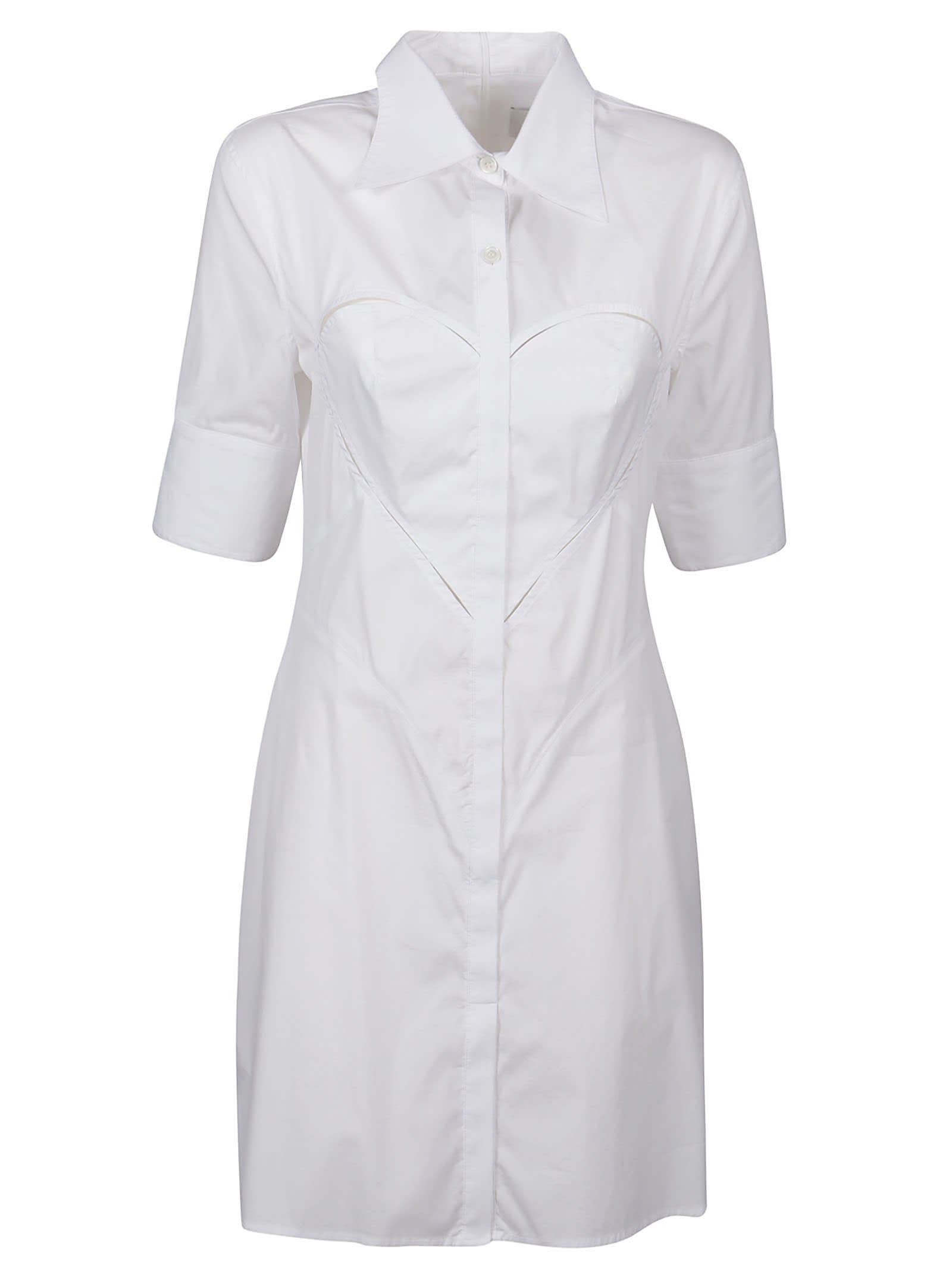 Shop Ambush Heart Shaped Dress In White