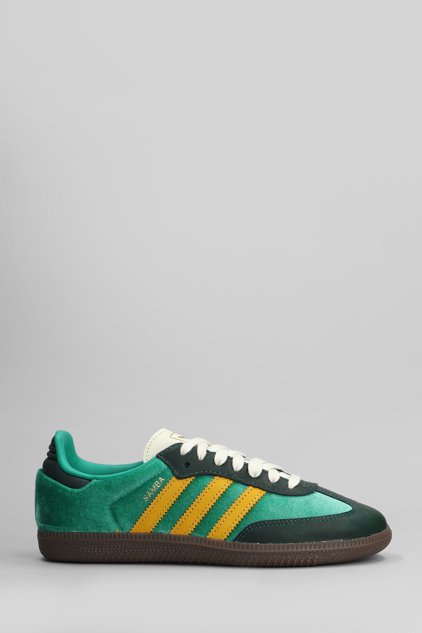 Adidas Originals Samba Og Sneakers In Green Velvet In Multi