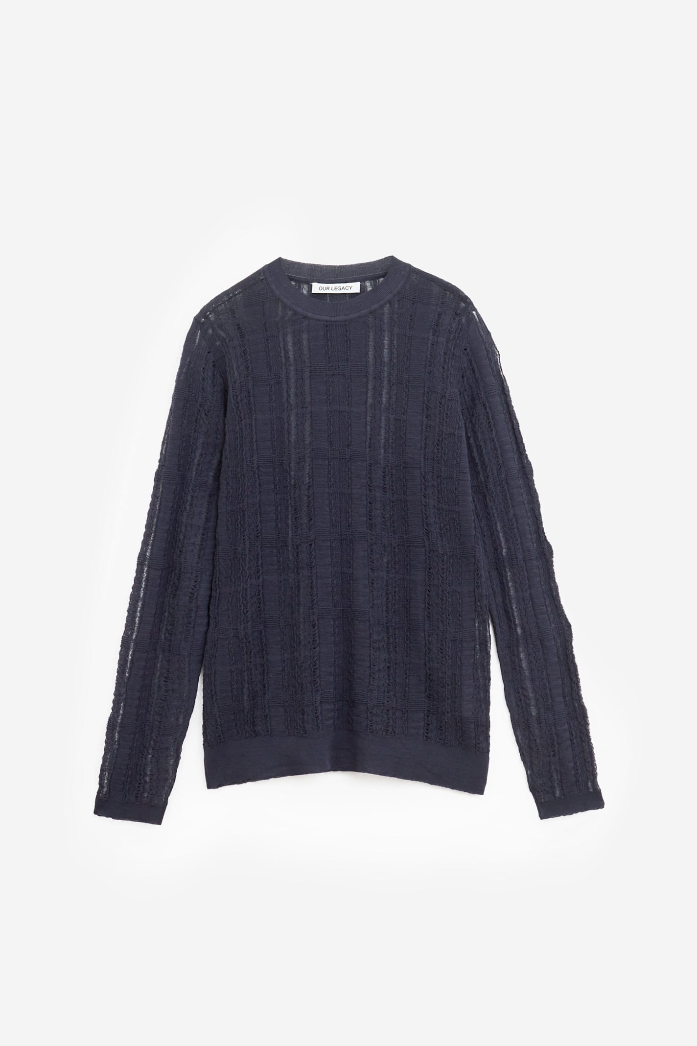 Our Legacy Formal Roundneck Knitwear In Blue