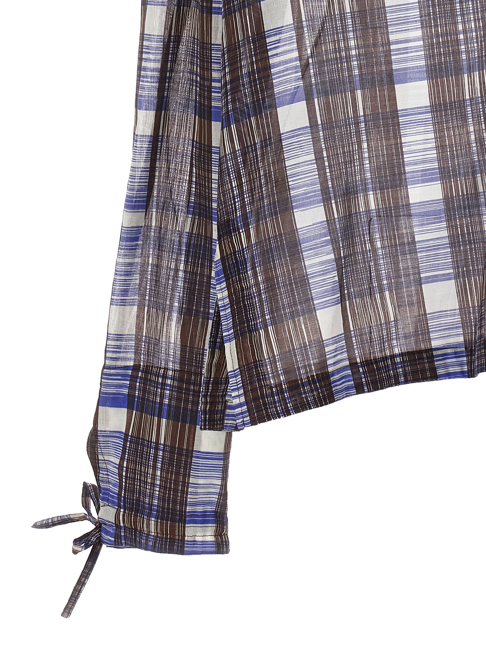 Ferragamo Men Check Blouse In Multicolor