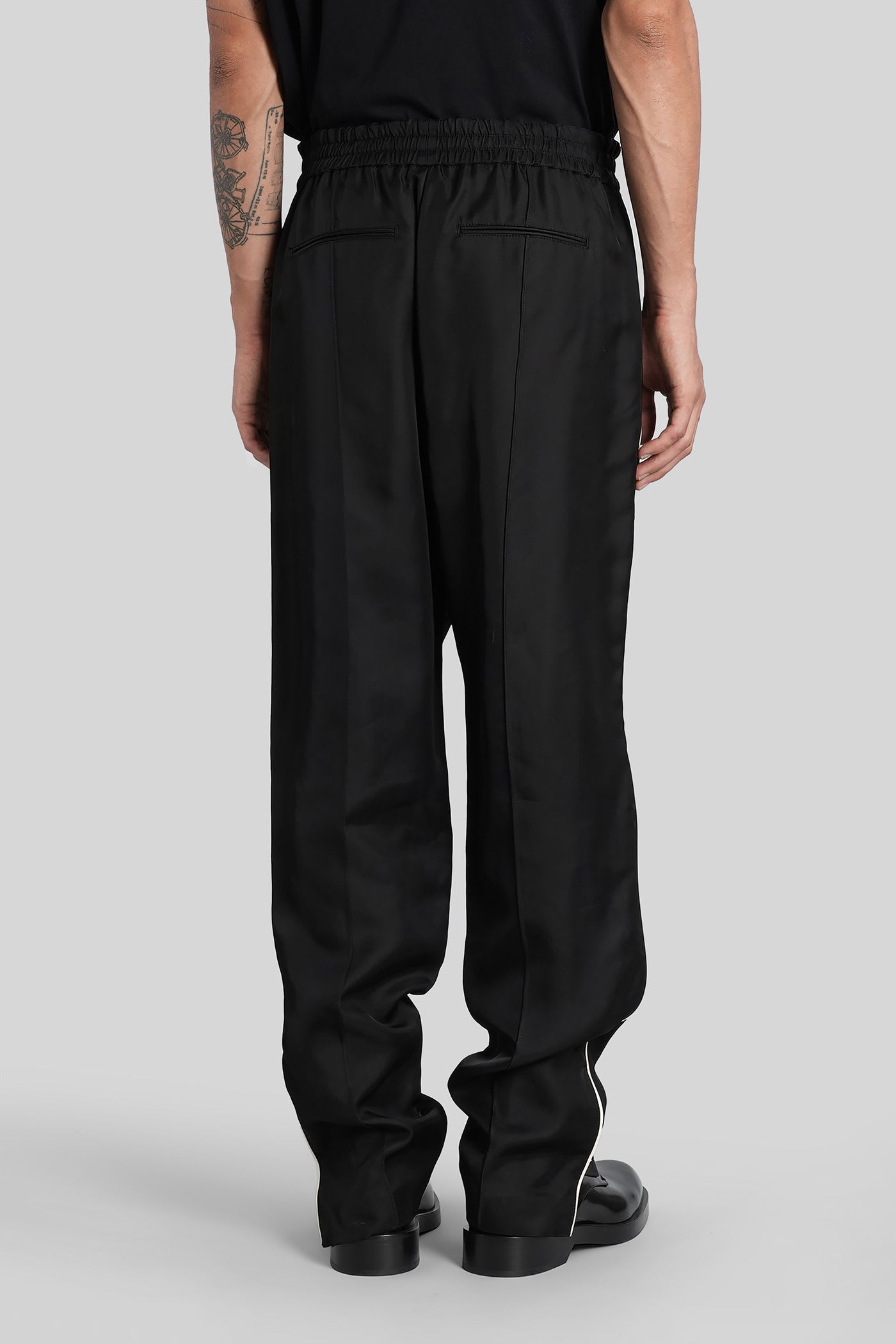 Jil Sander Trousers 175 Pants In Black Viscose In Black