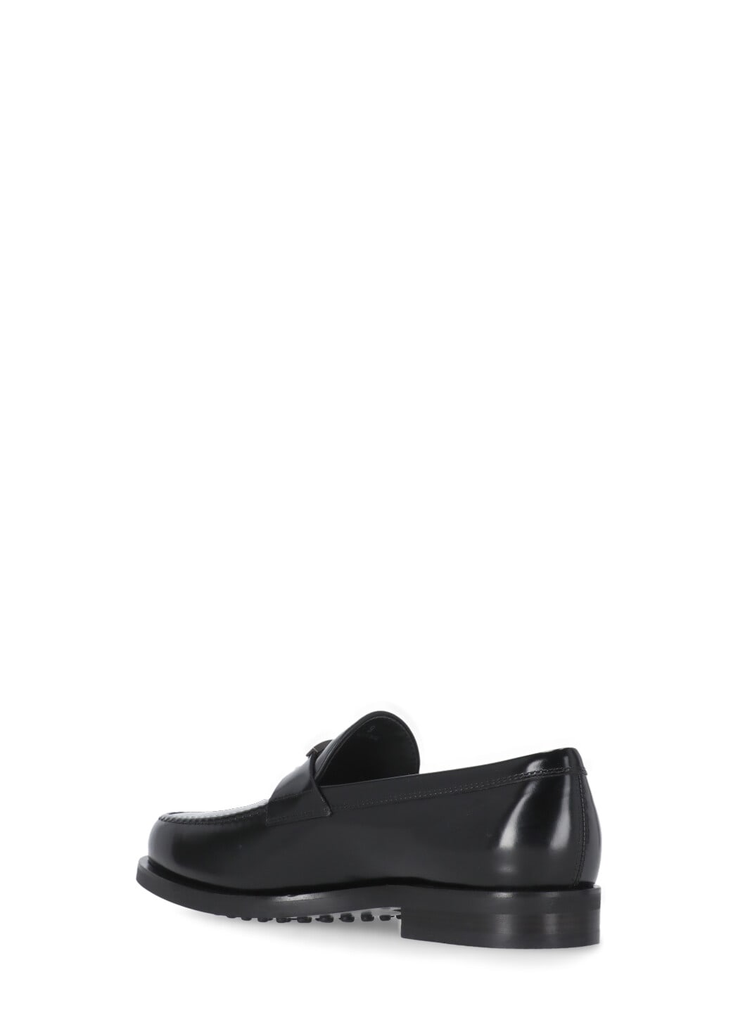 Shop Tod's Leather Loafers In Black