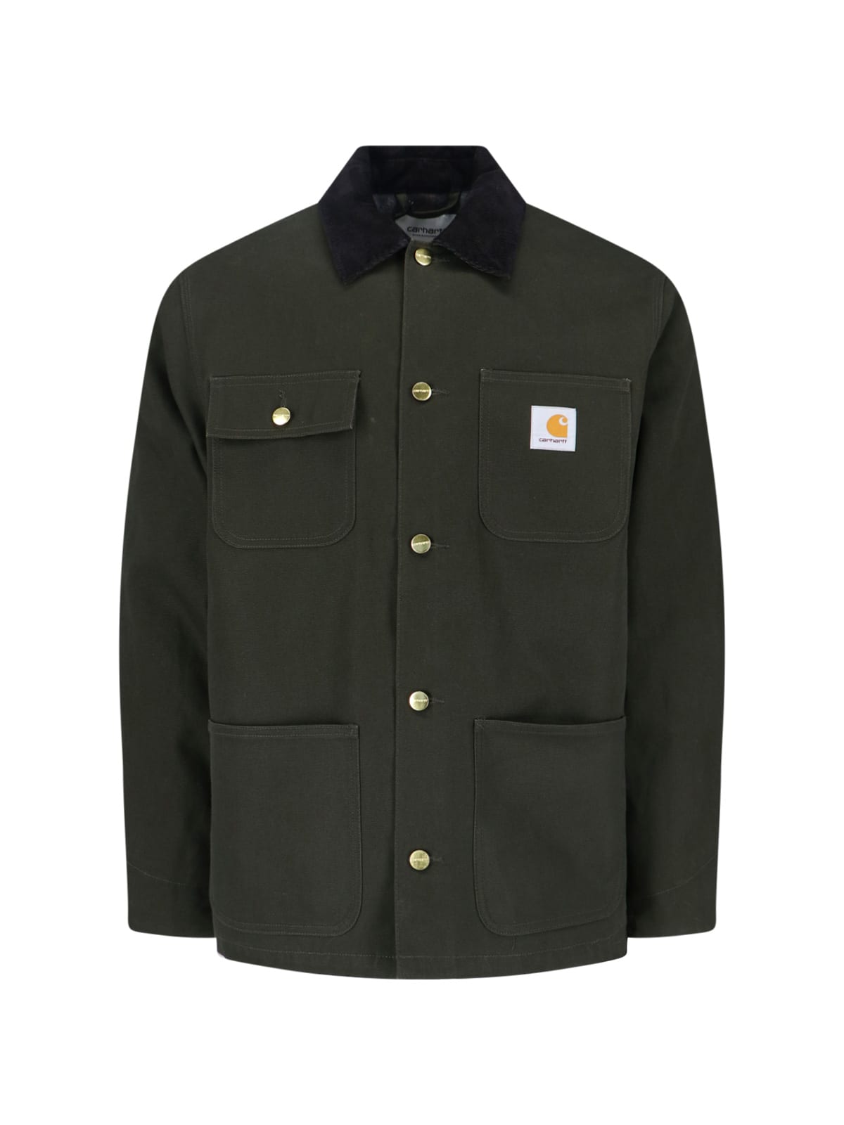 Carhartt Long Sleeve Jacket With Chest And Front Pockets In Green