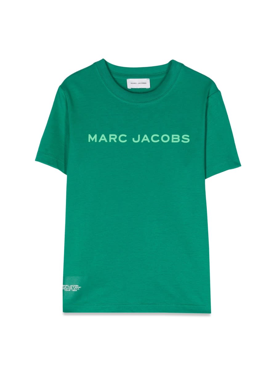 Shop Little Marc Jacobs T-shirt Logo In Green