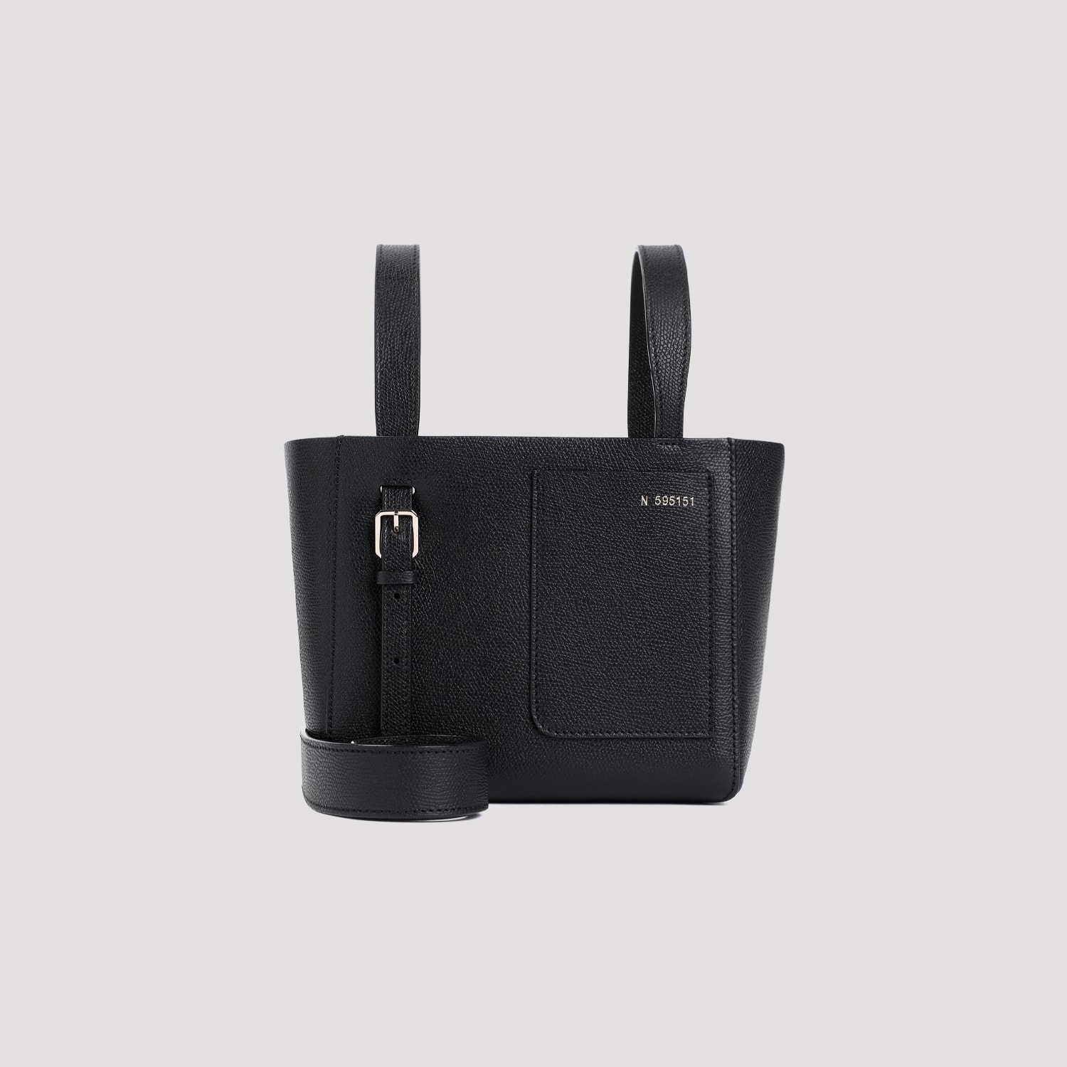 Shop Valextra Bucket Mini Bag In Nn Nero