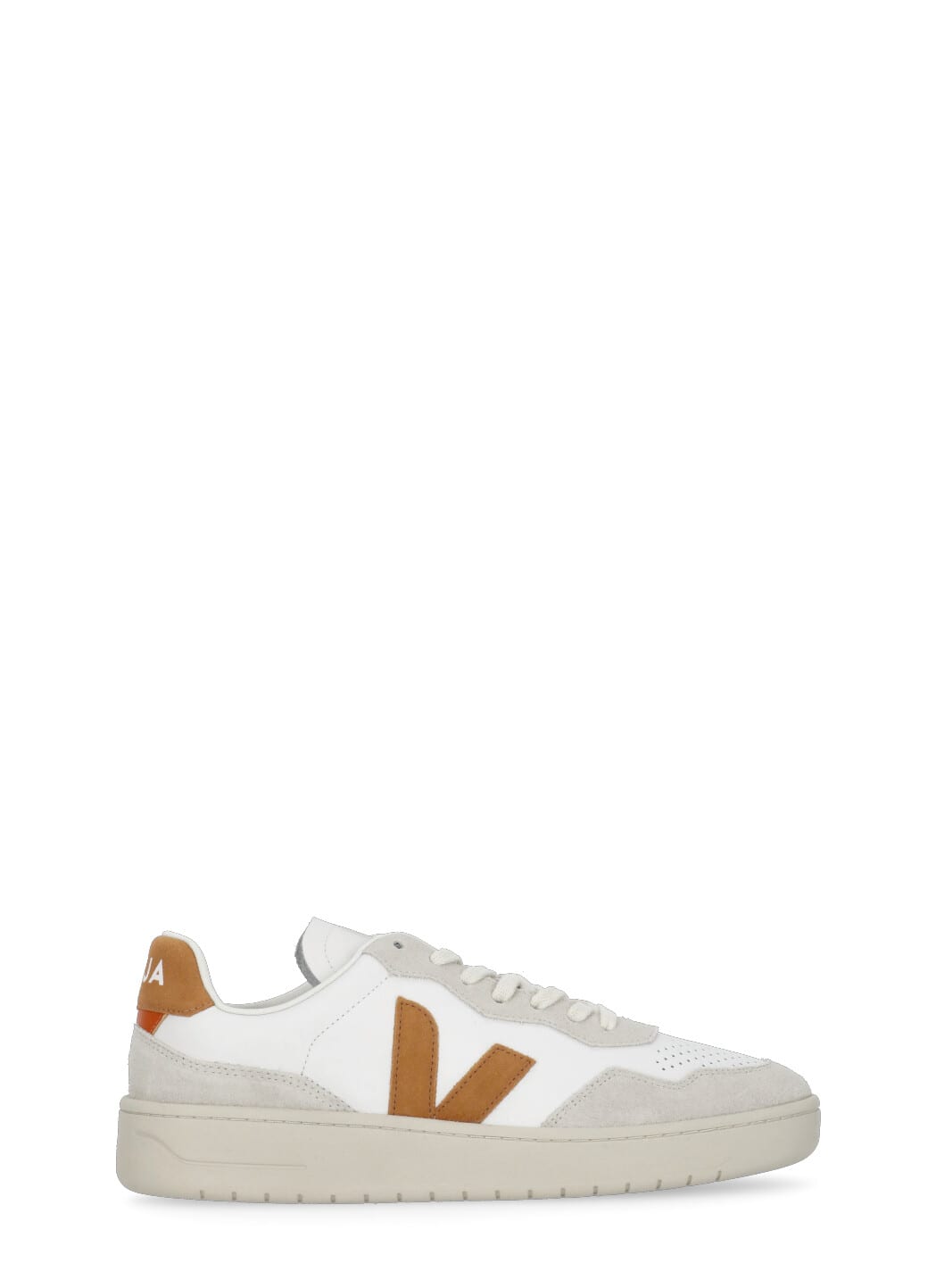 Shop Veja V-90 Sneakers In White