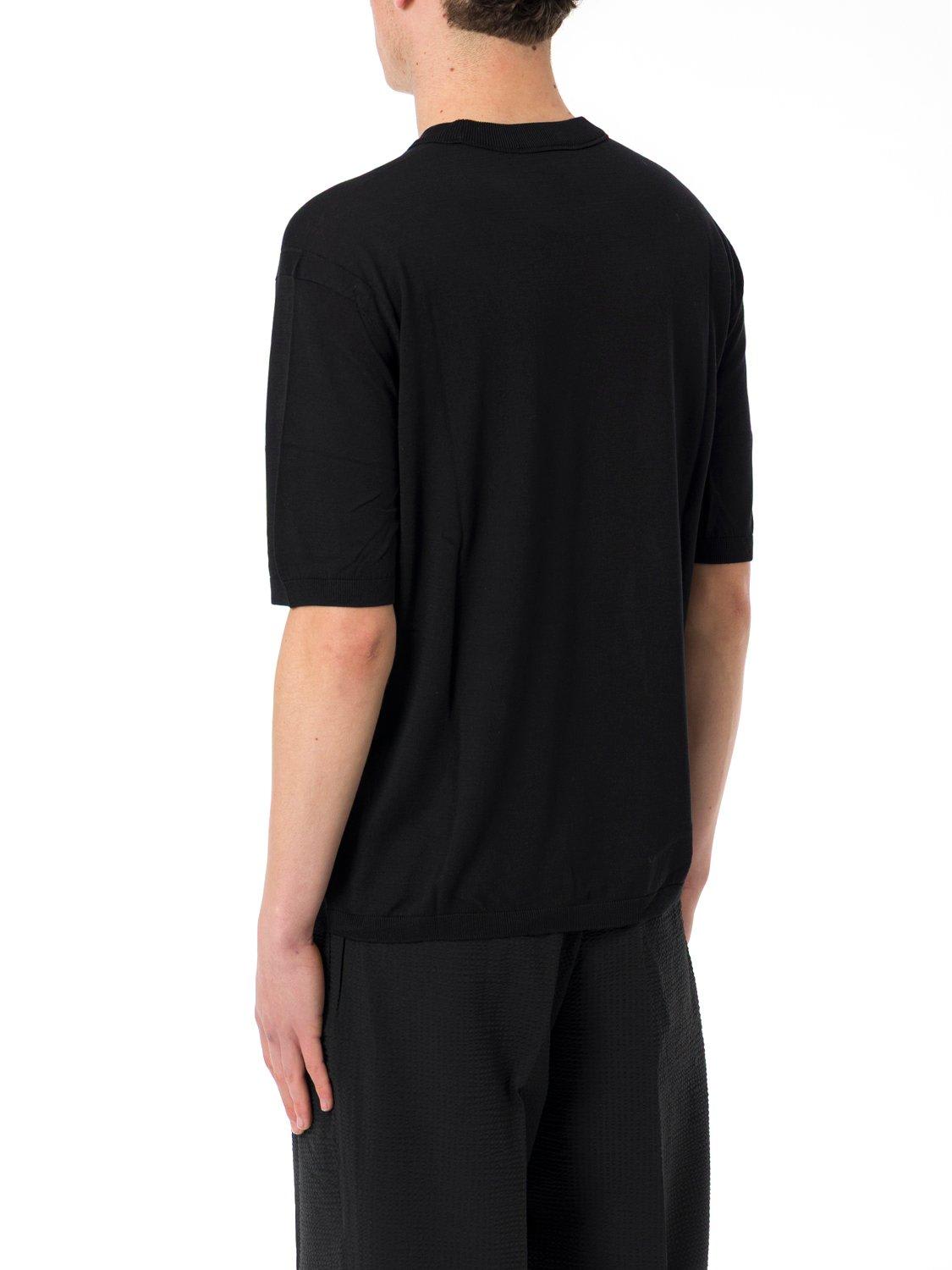 Emporio Armani Round-necked T-shirt Black Man