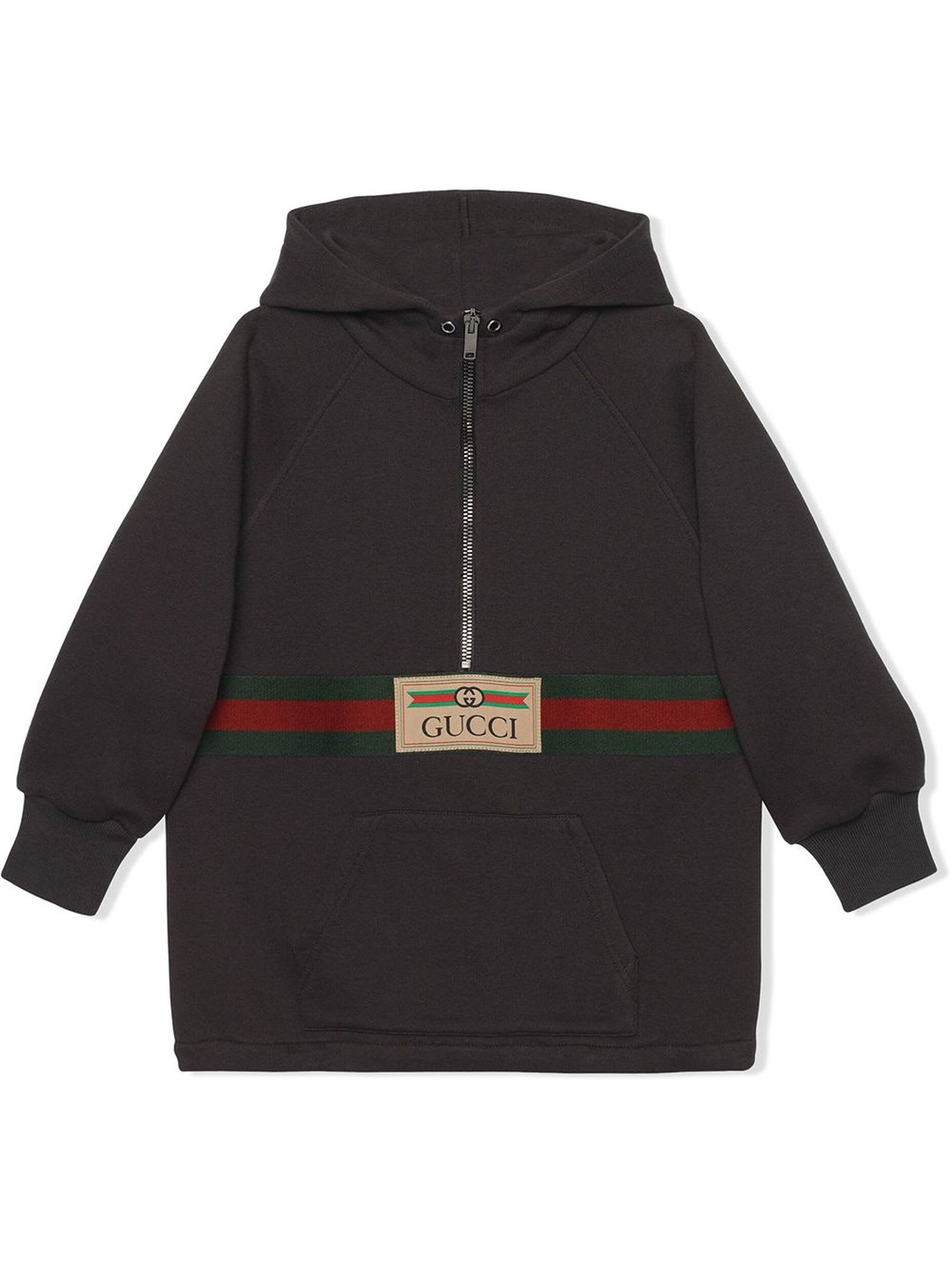 Gucci Dark Grey Felted Cotton Jersey Jacket