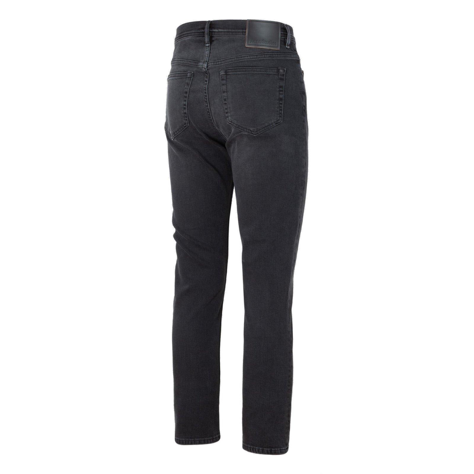 Shop Acne Studios Slim Fit Jeans In Ajc Used Black
