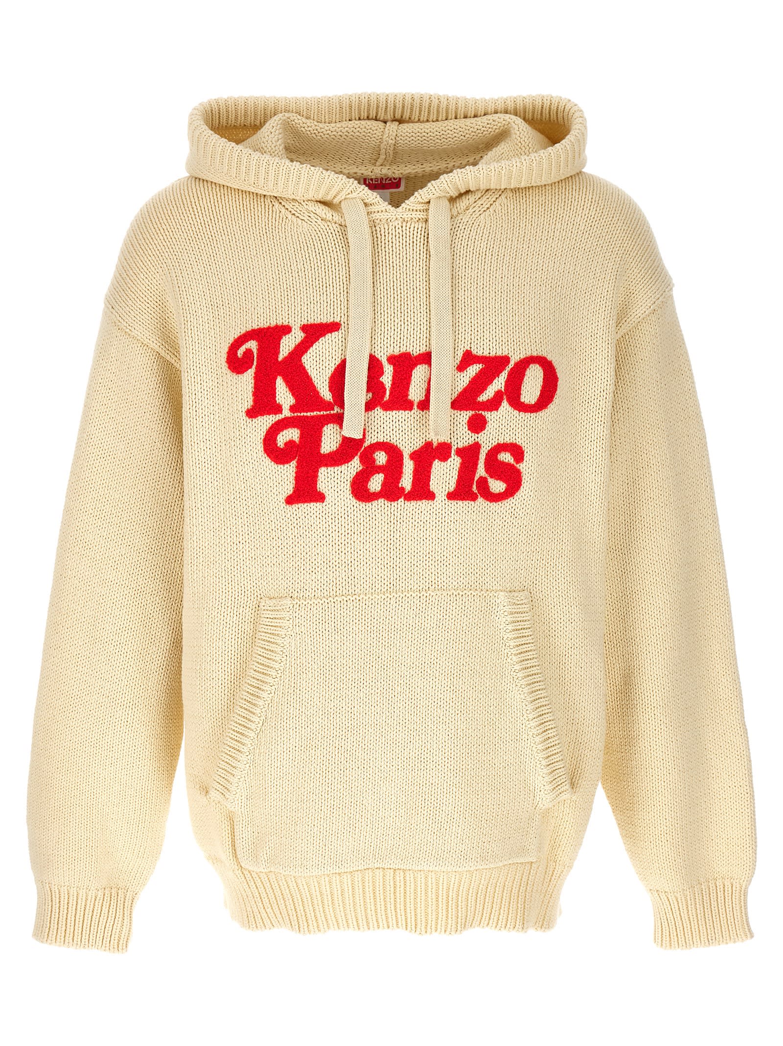 Shop Kenzo By Verdy Hooded Sweater In Neutrals