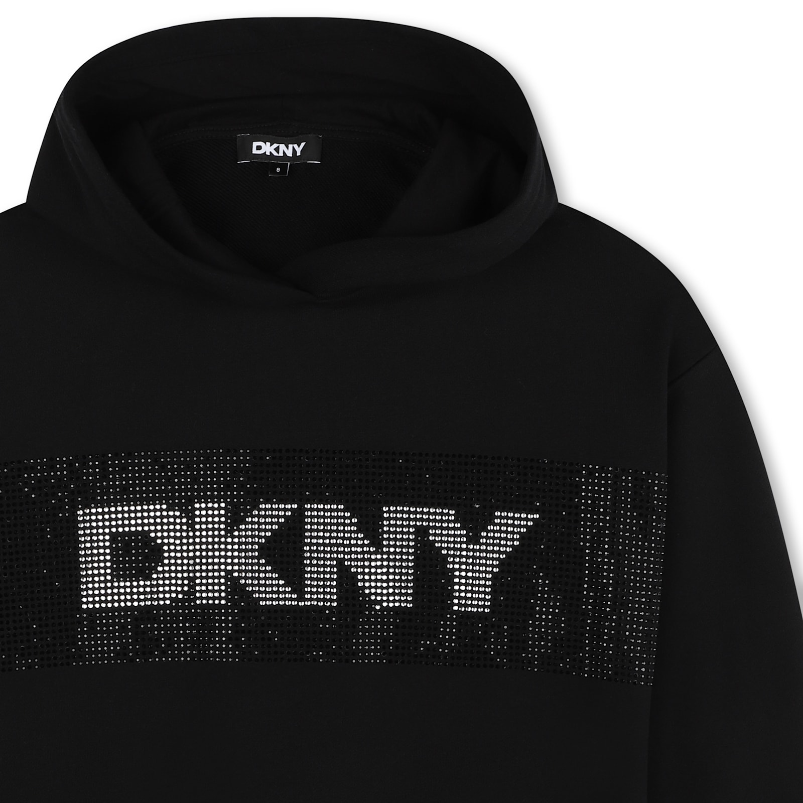 Shop Dkny Abito Con Cappuccio In Black