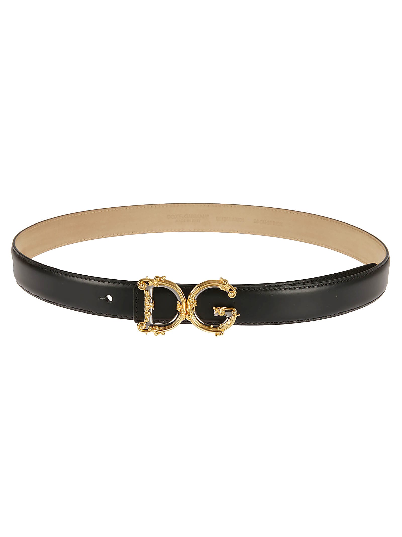 Dolce & Gabbana Barocco Buckled Logo Belt