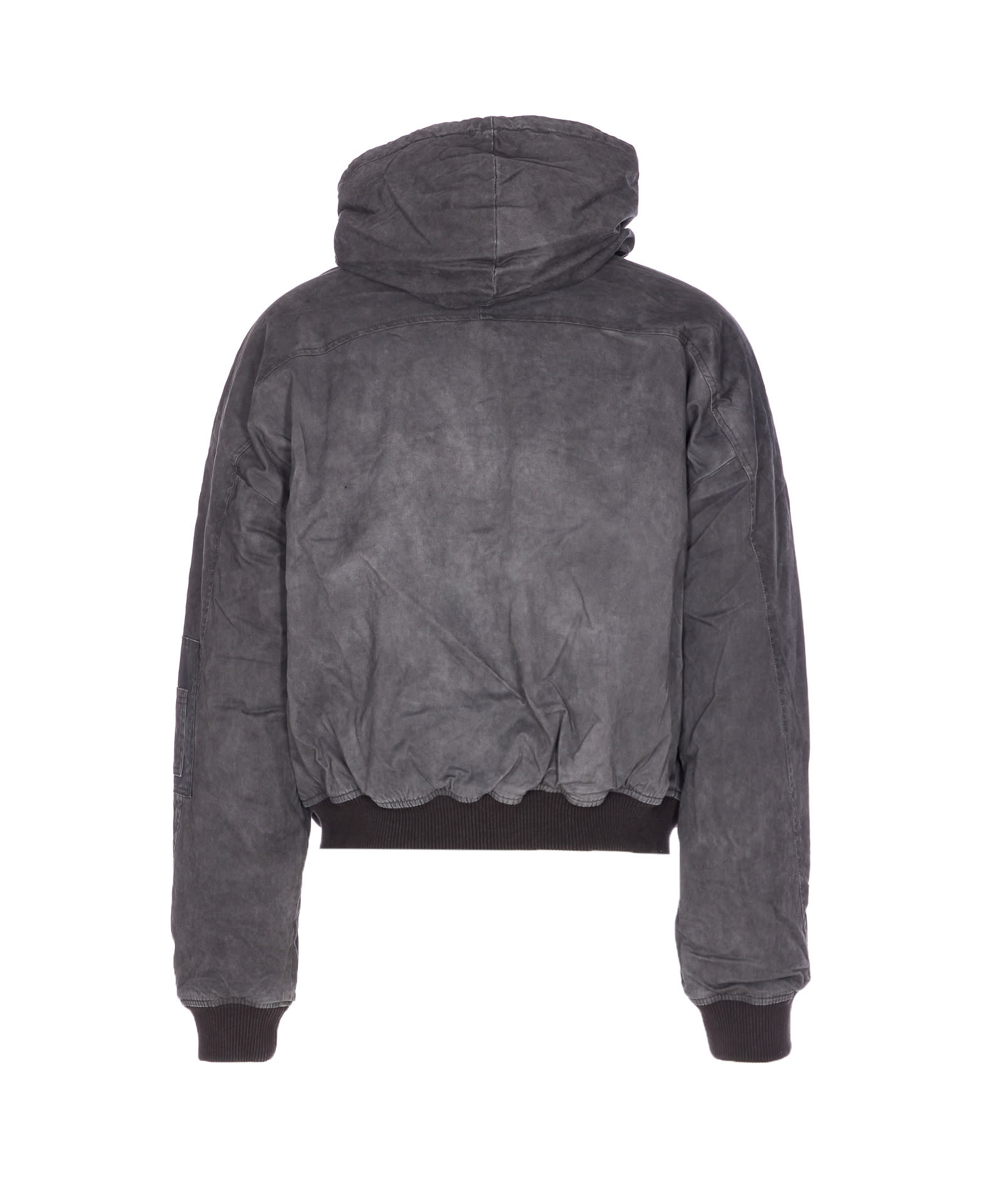 Represent Hooded Bomber Washed In Black