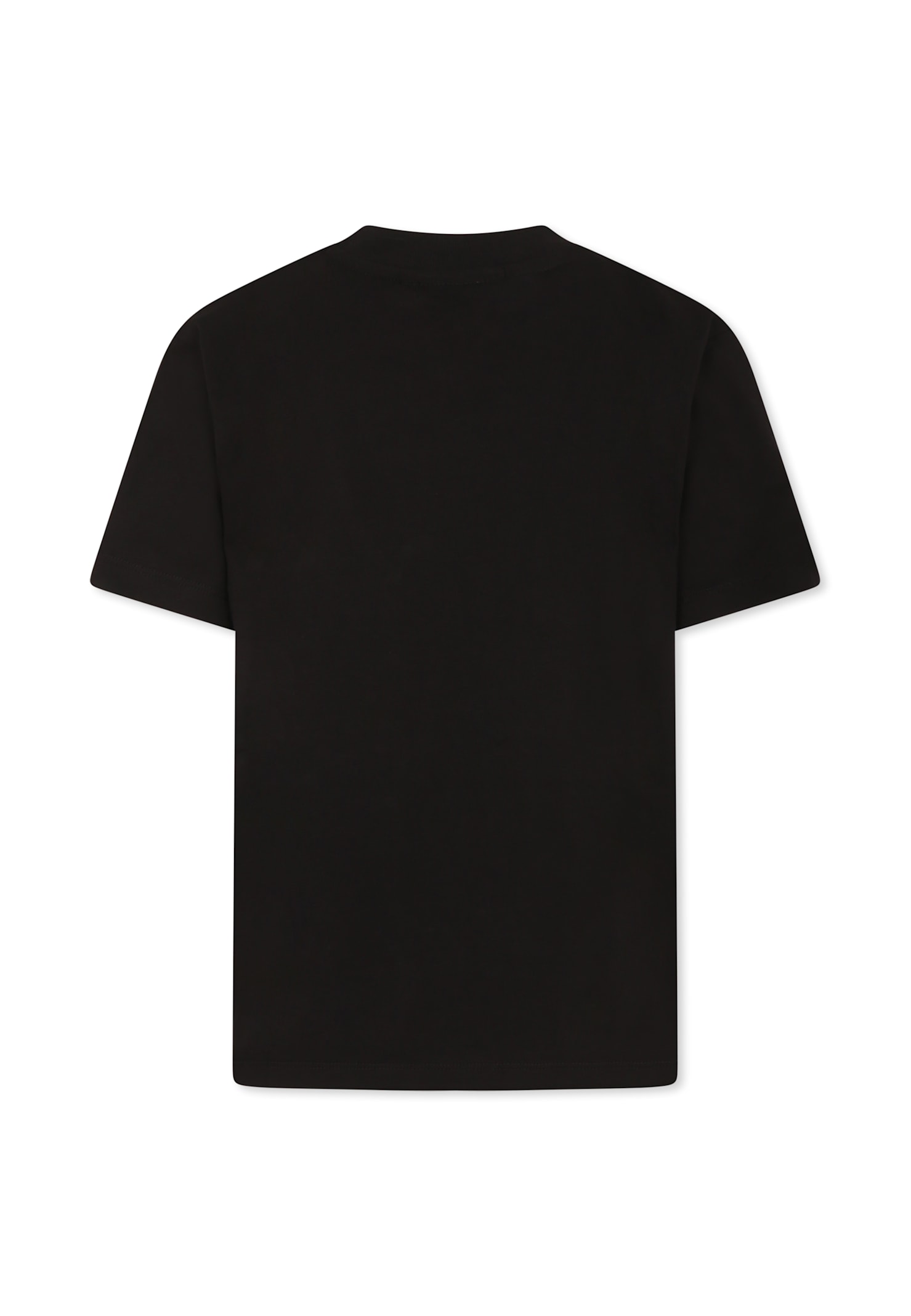 Molo Black T-shirt For Kids With Chameleon In Black