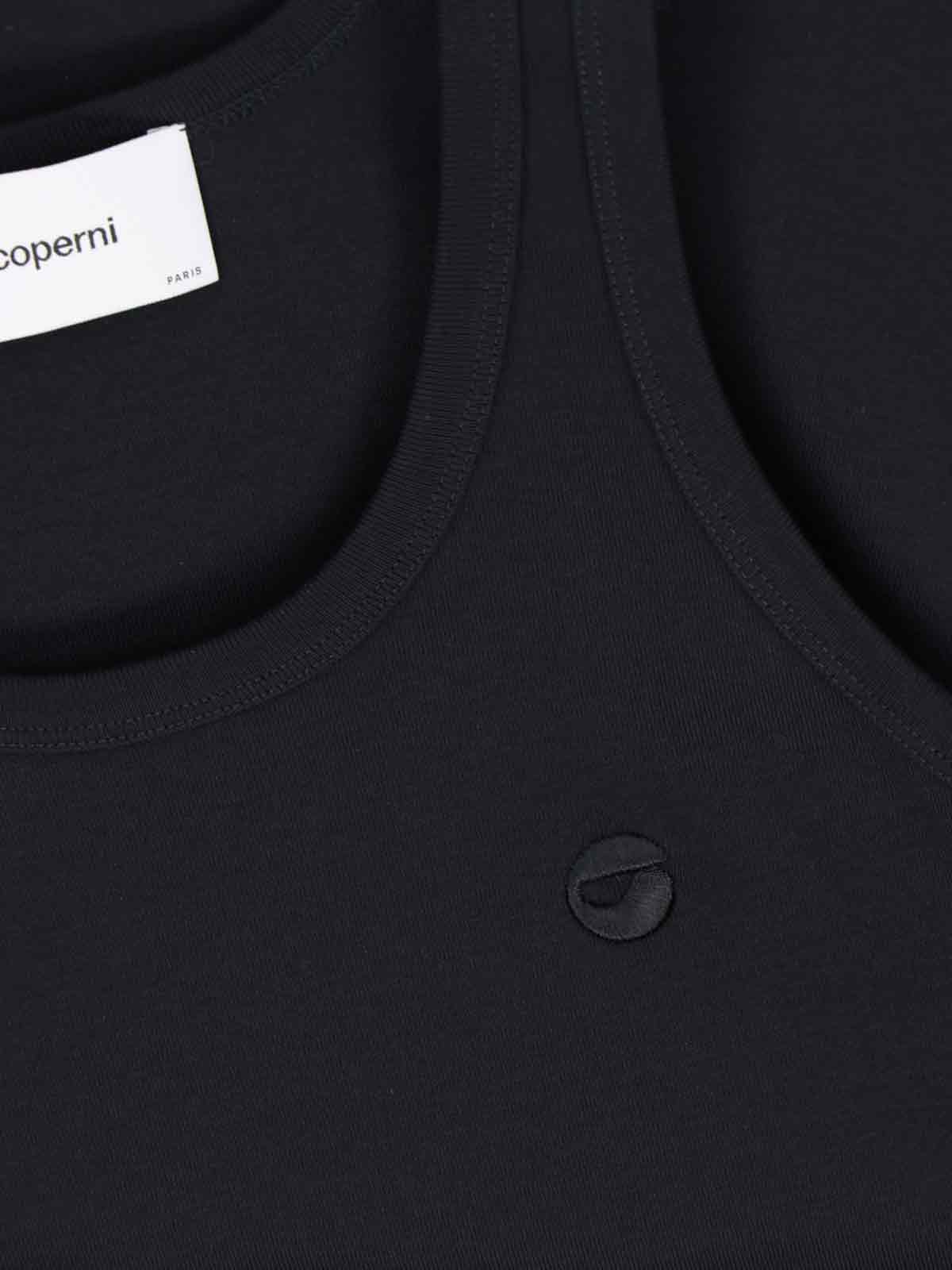 Shop Coperni Logo Tank Top In Black