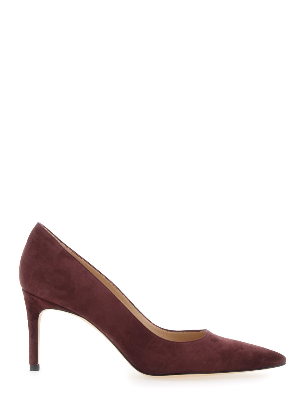 Stuart Weitzman 75mm Stuart Power 75 Pointed-toepump In Brown
